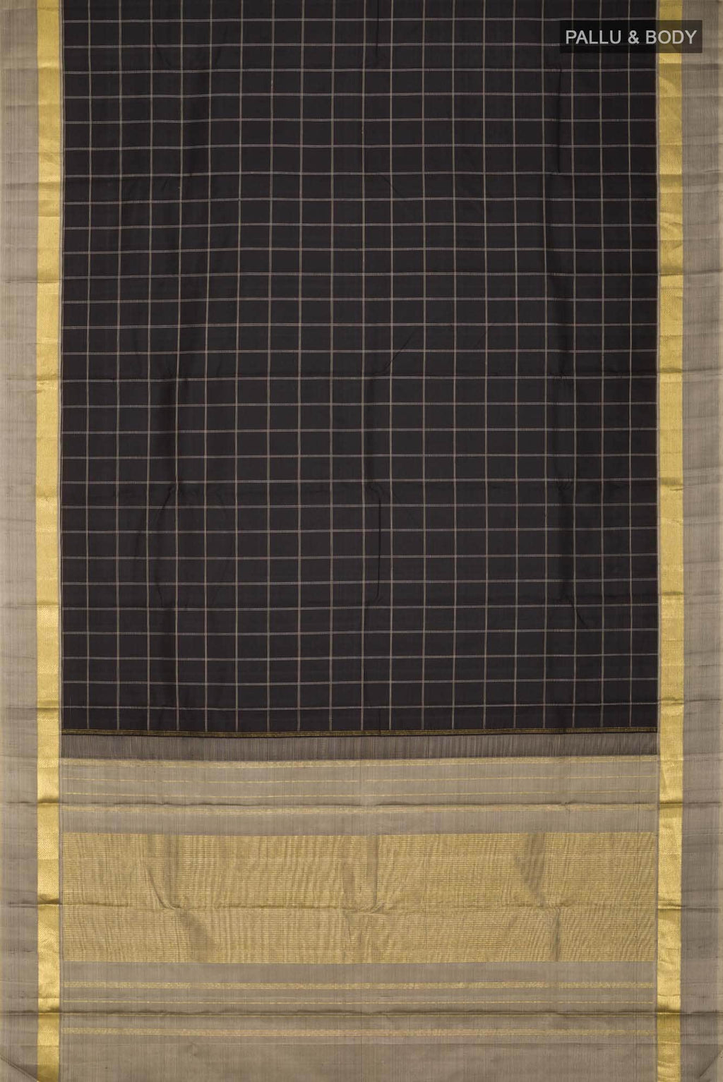 Black Kanchipuram Silk Saree