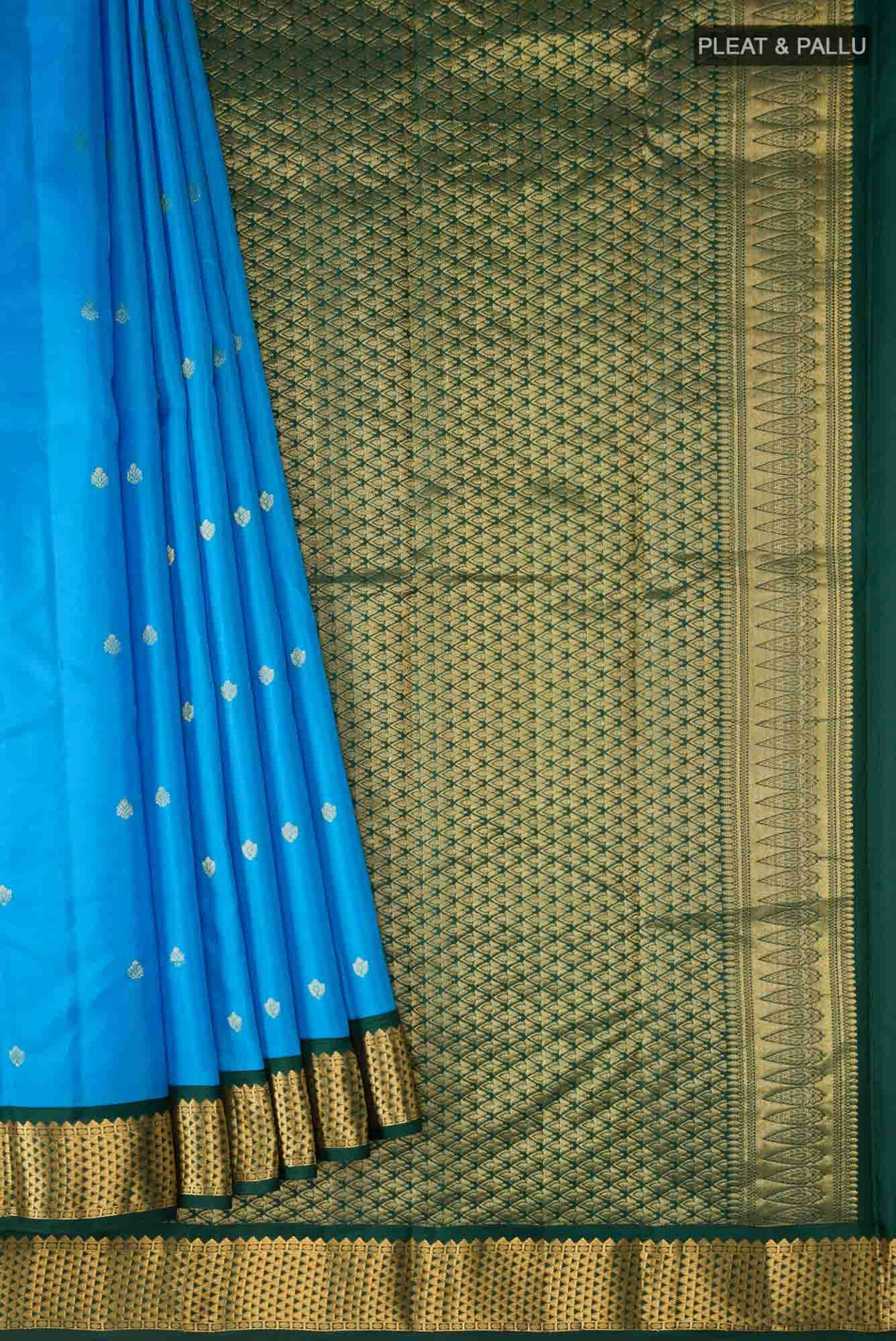 Blue Kanchipuram Silk Saree