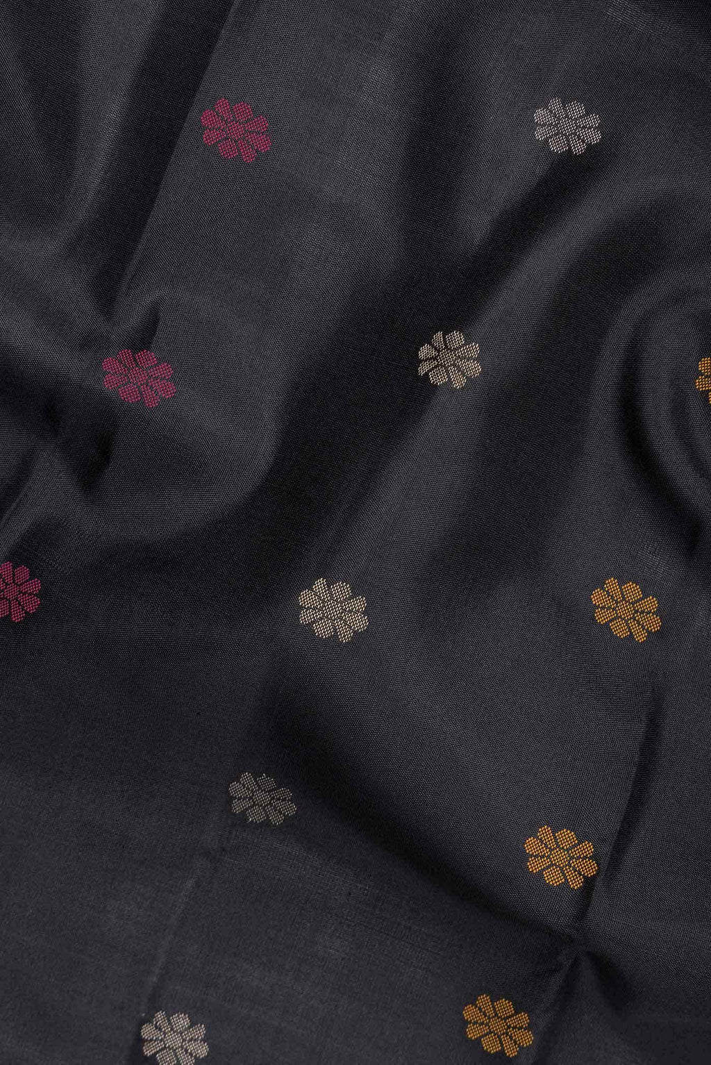 Black Dual Tone Kanchipuram Silk Saree