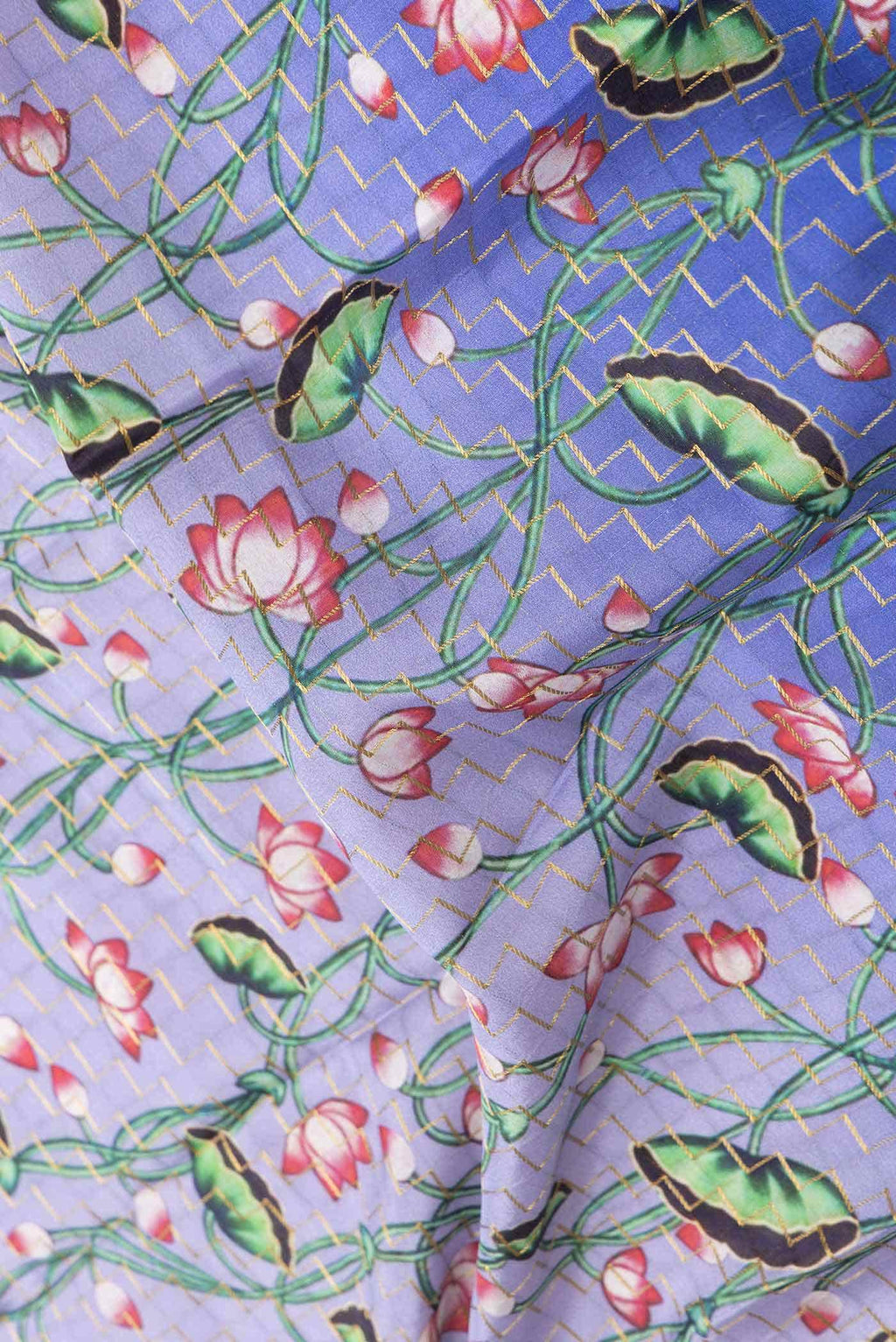 Lavender Dual Tone Mysore Crepe Saree