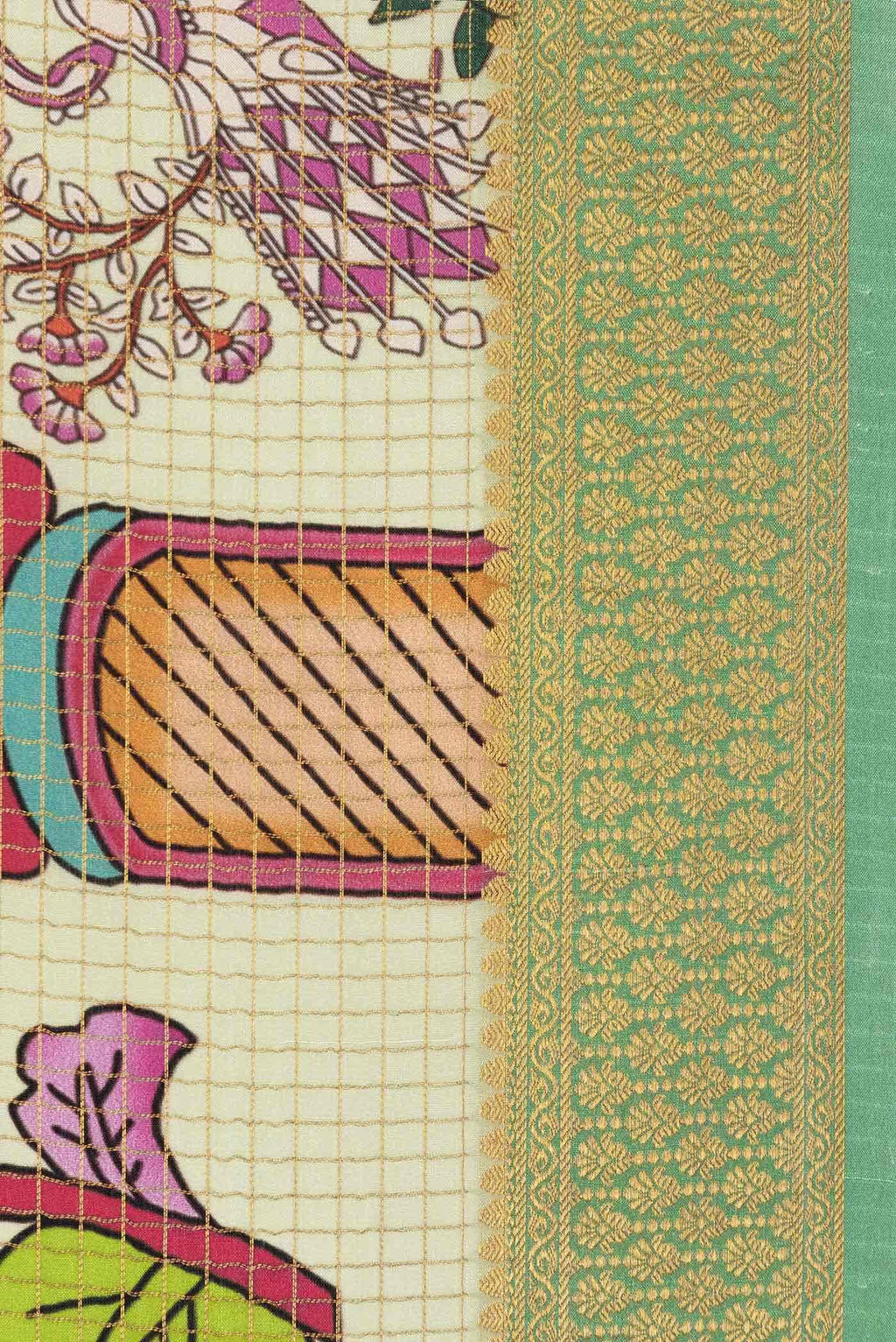 Pista Green Mysore Crepe Saree