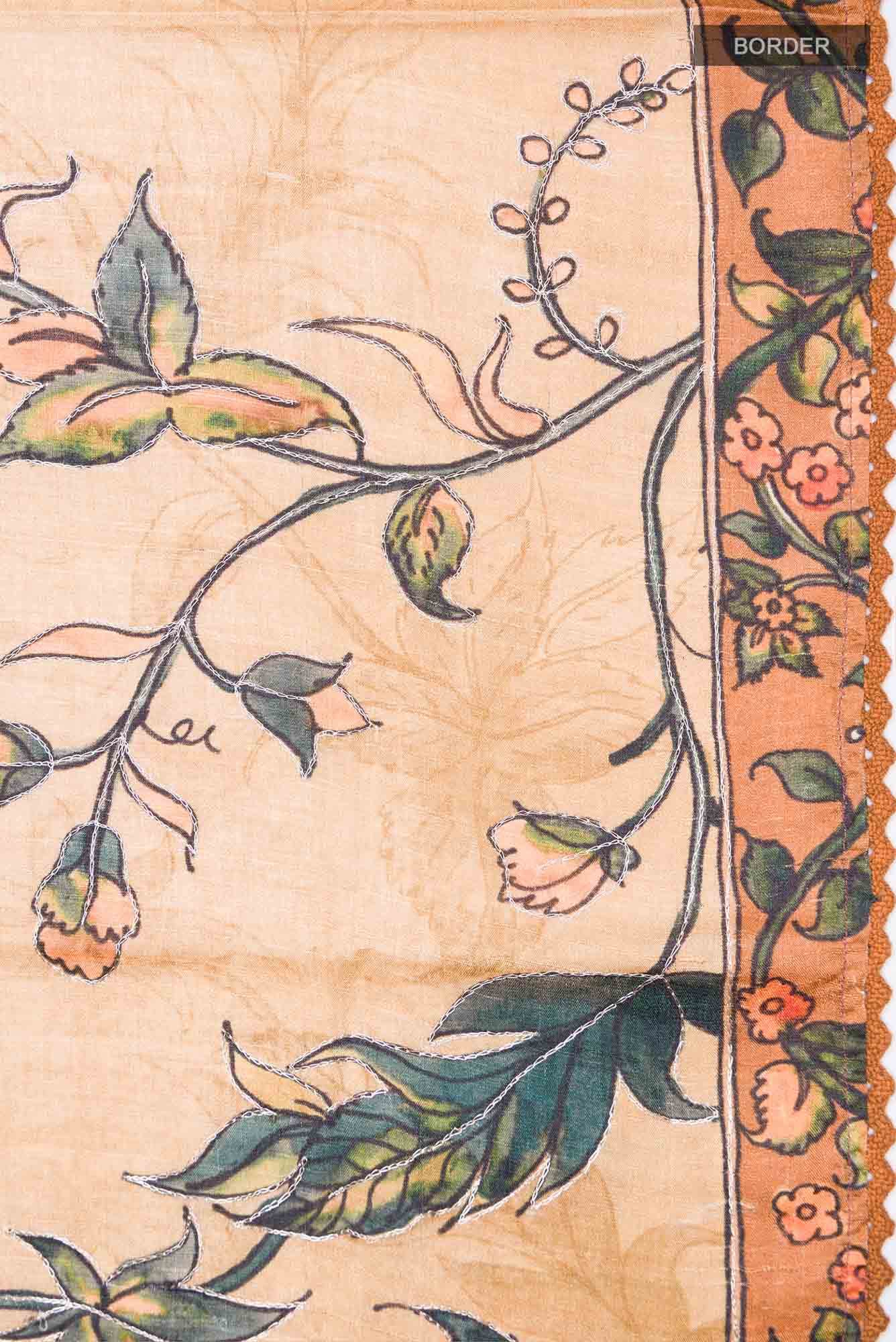 Sandal Tussar Saree