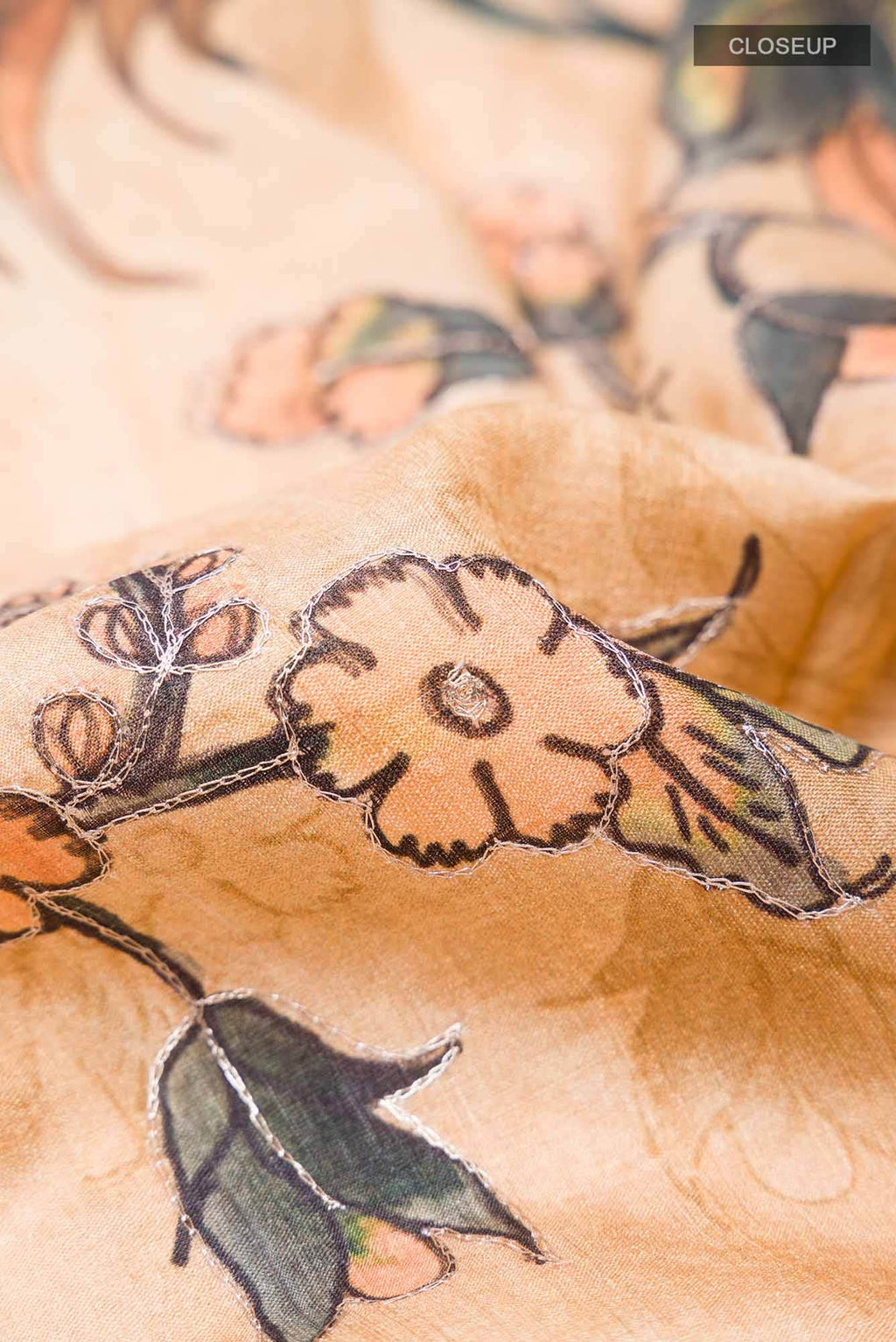 Sandal Tussar Saree