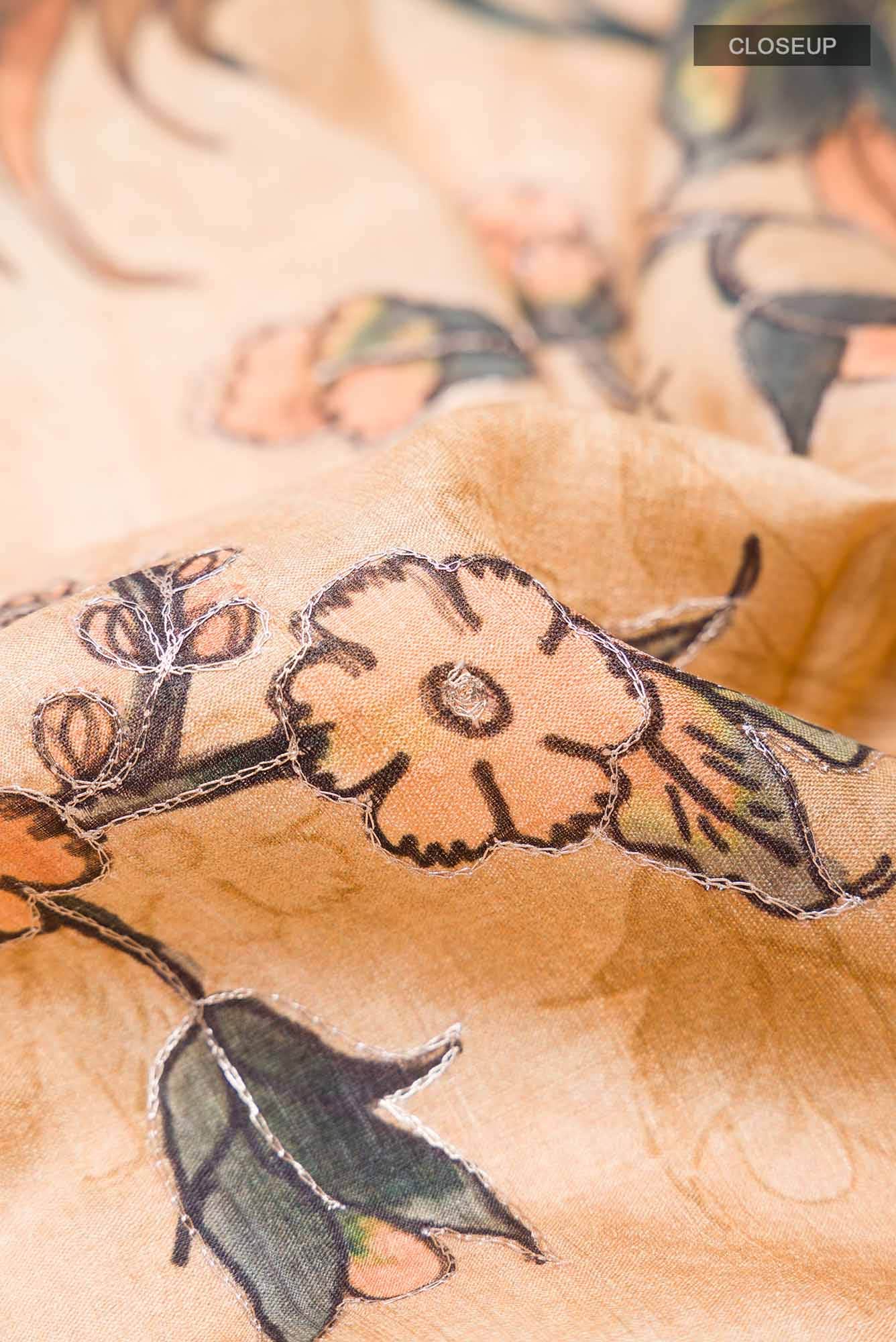 Sandal Tussar Saree