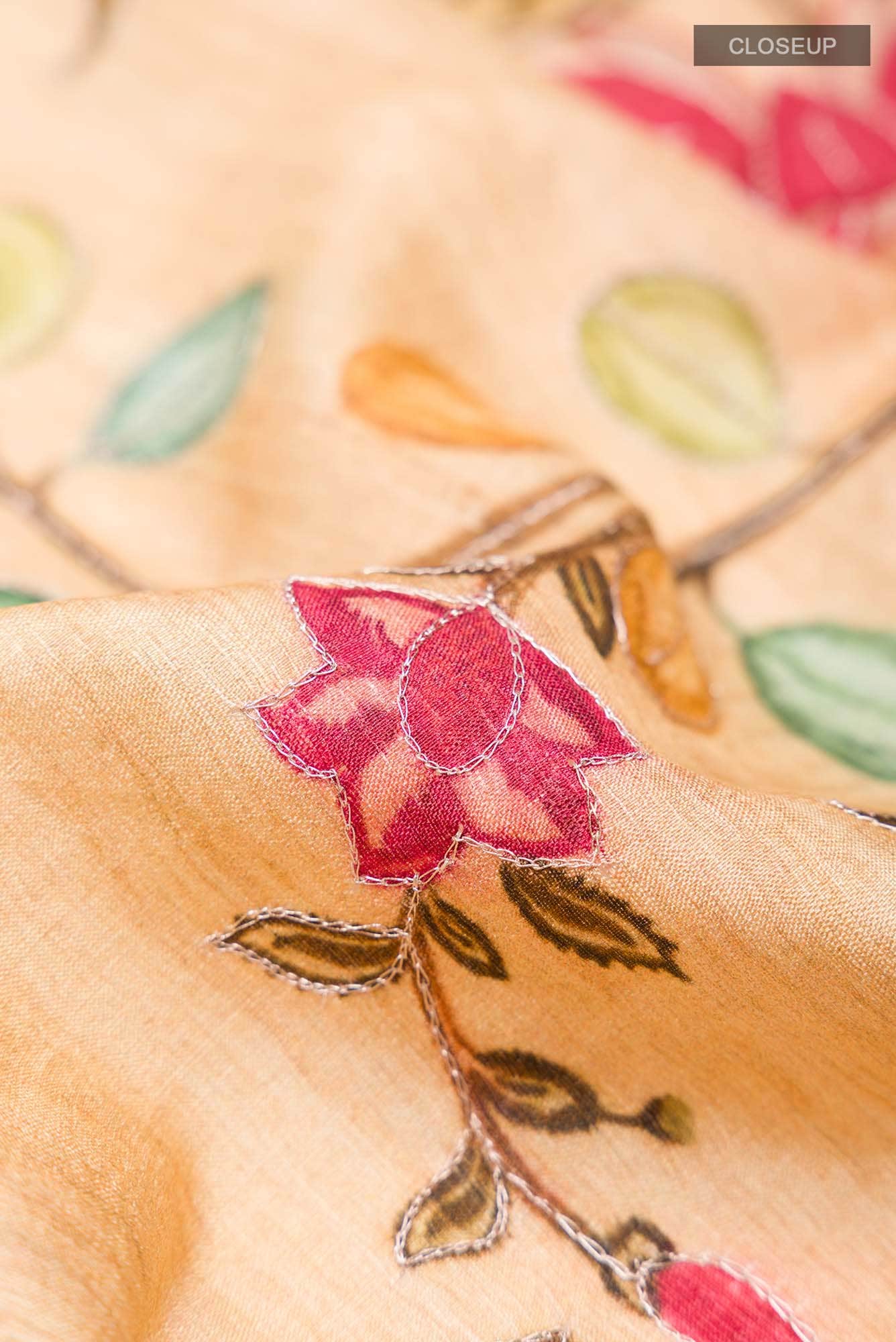 Yellow Tussar Saree