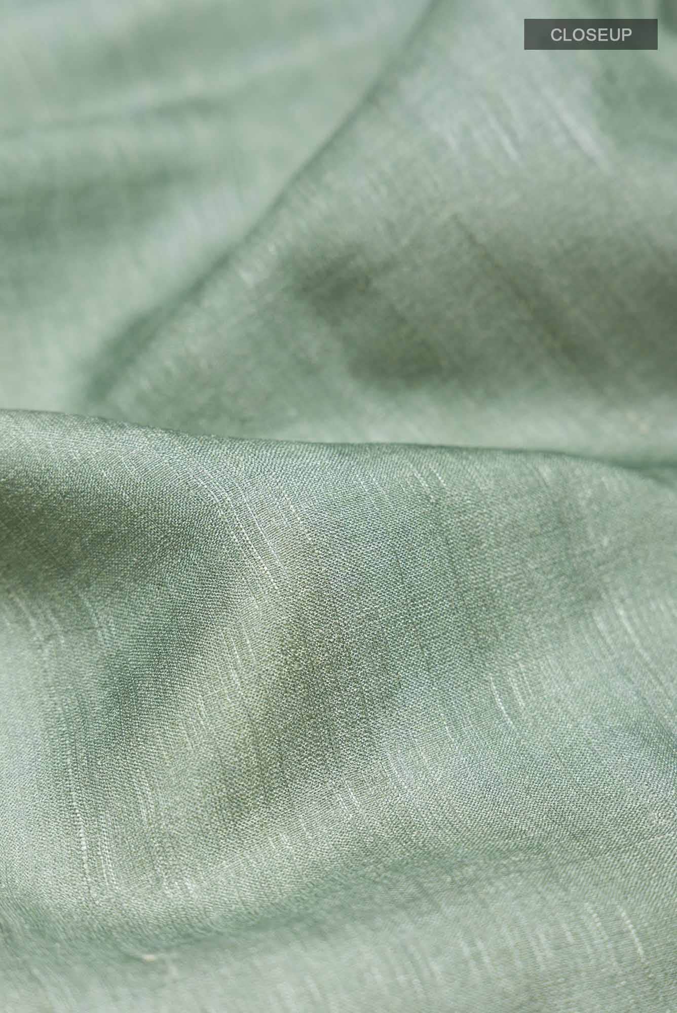 Green Tussar Saree