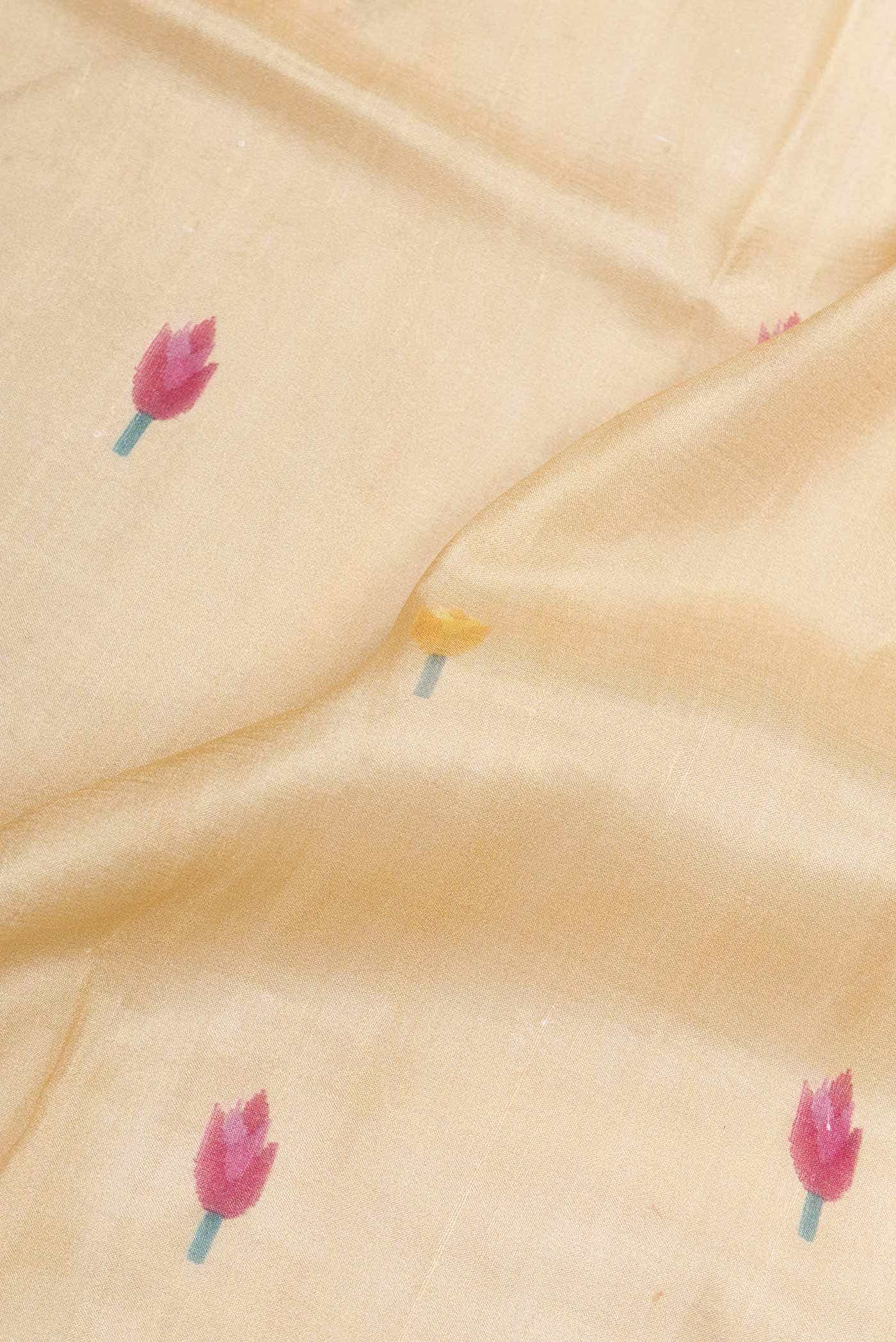 Sandal Dual Tone Tussar Silk Saree