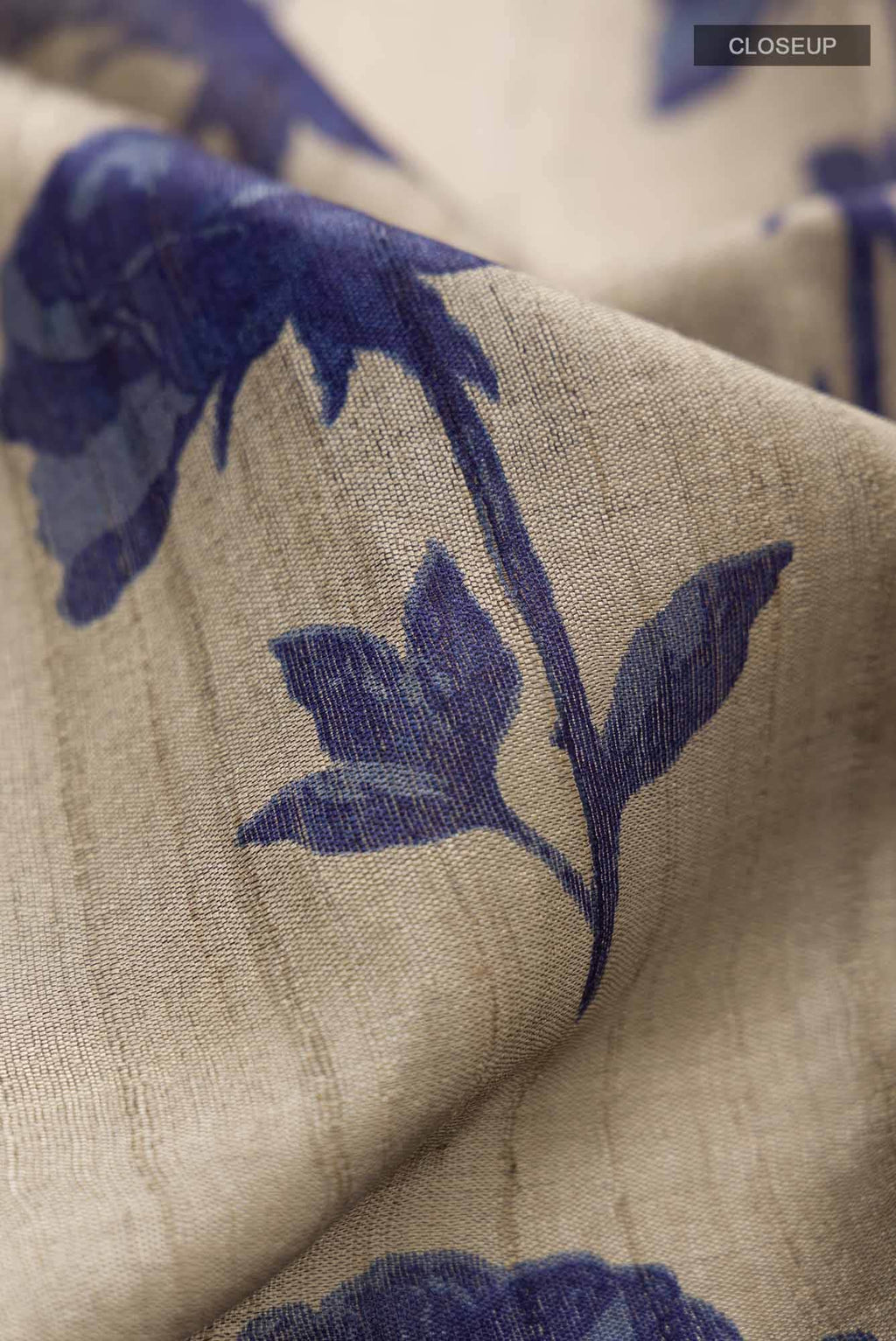 Grey Bhagalpuri Tussar Silk Saree