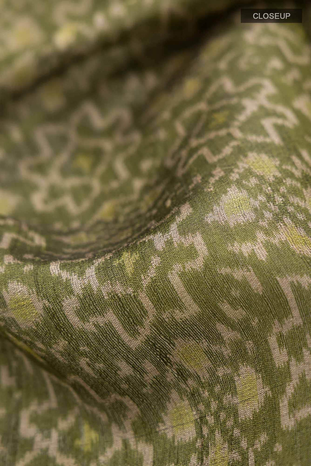 Green Bhagalpuri Tussar Silk Saree