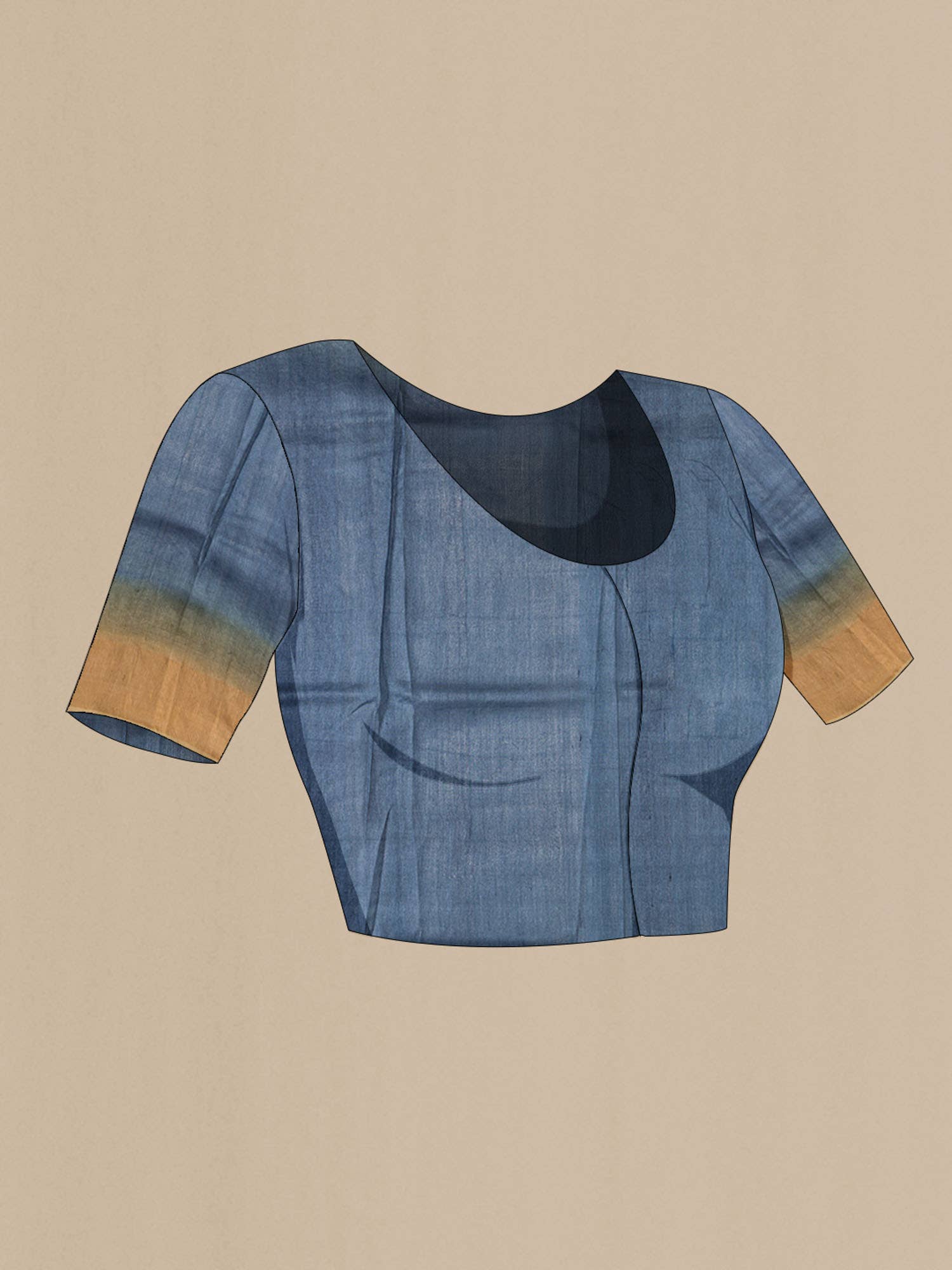 Multi Bhagalpuri Tussar Silk Saree