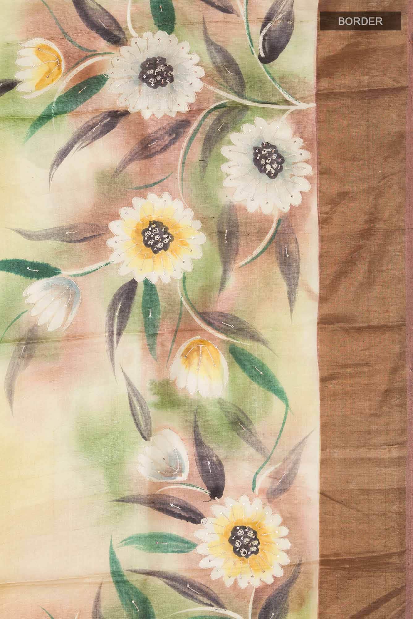 Multi Bhagalpuri Tussar Silk Saree
