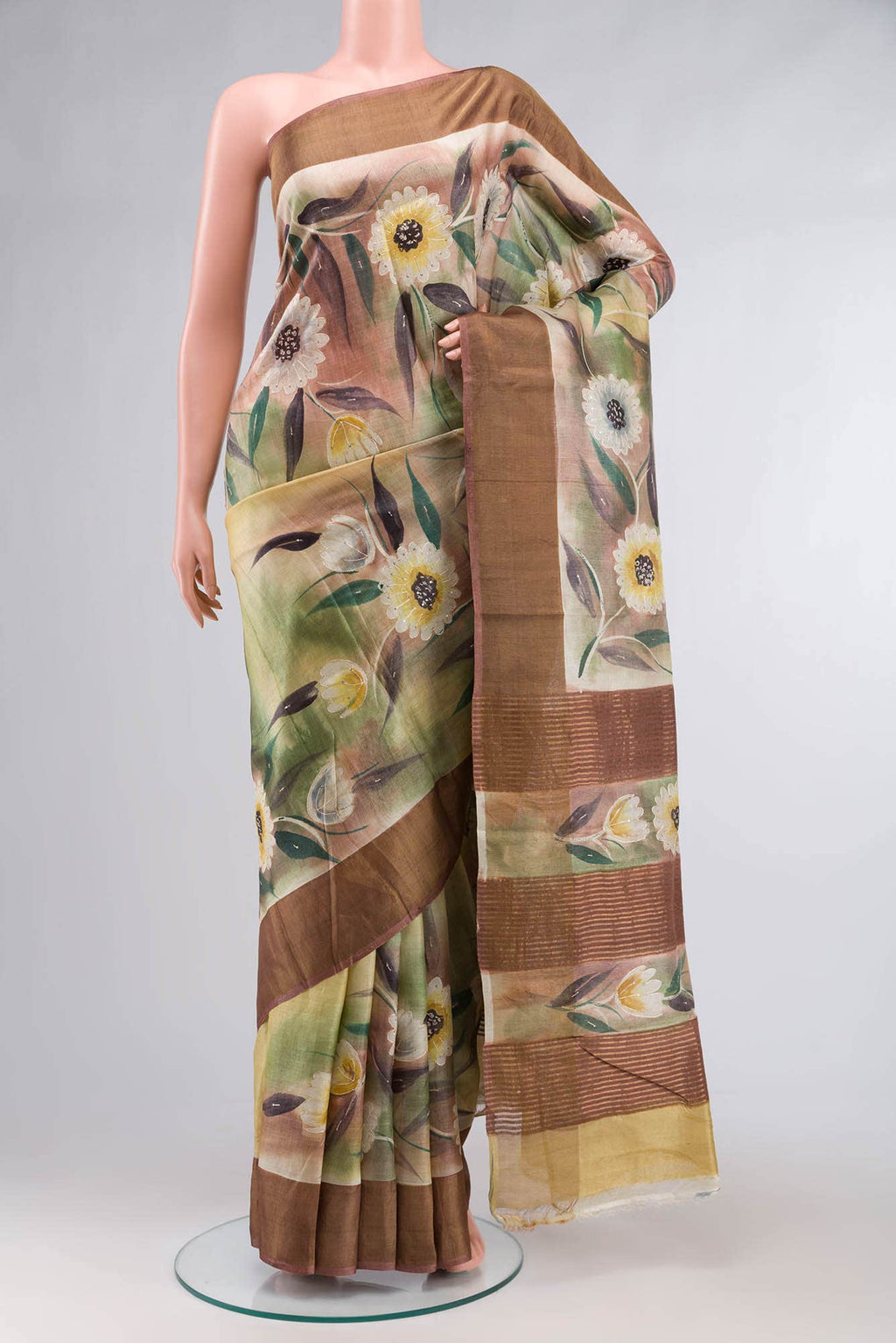 Multi Bhagalpuri Tussar Silk Saree