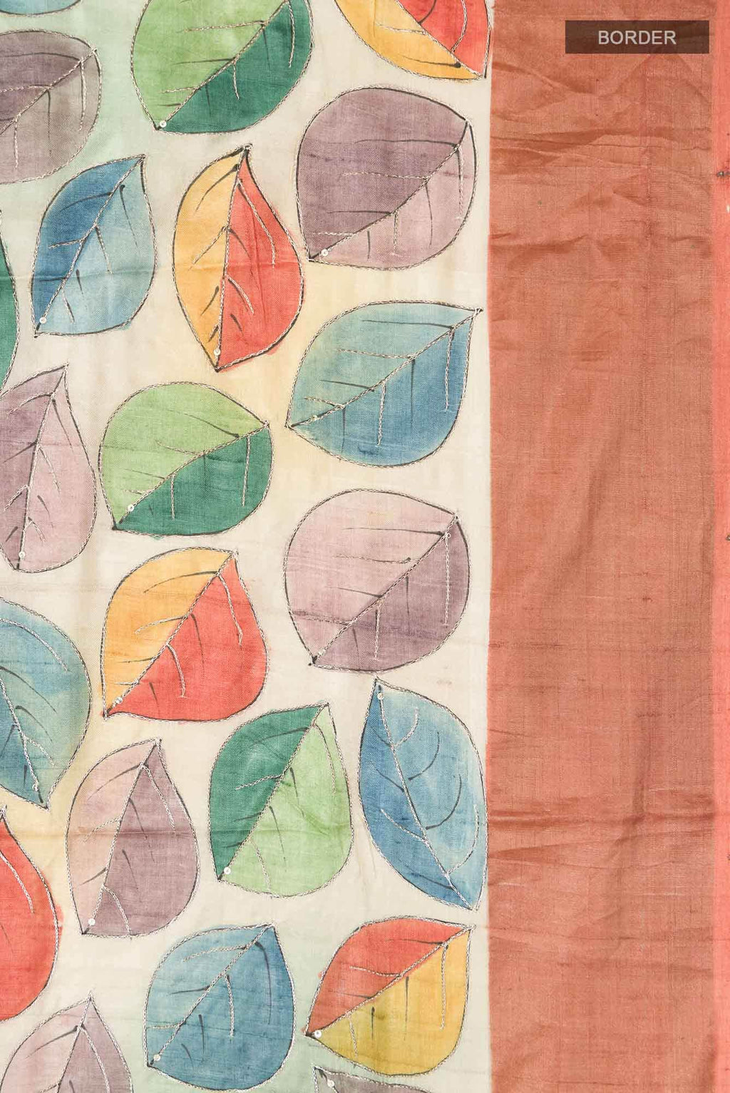 Lilac Bhagalpuri Tussar Silk Saree