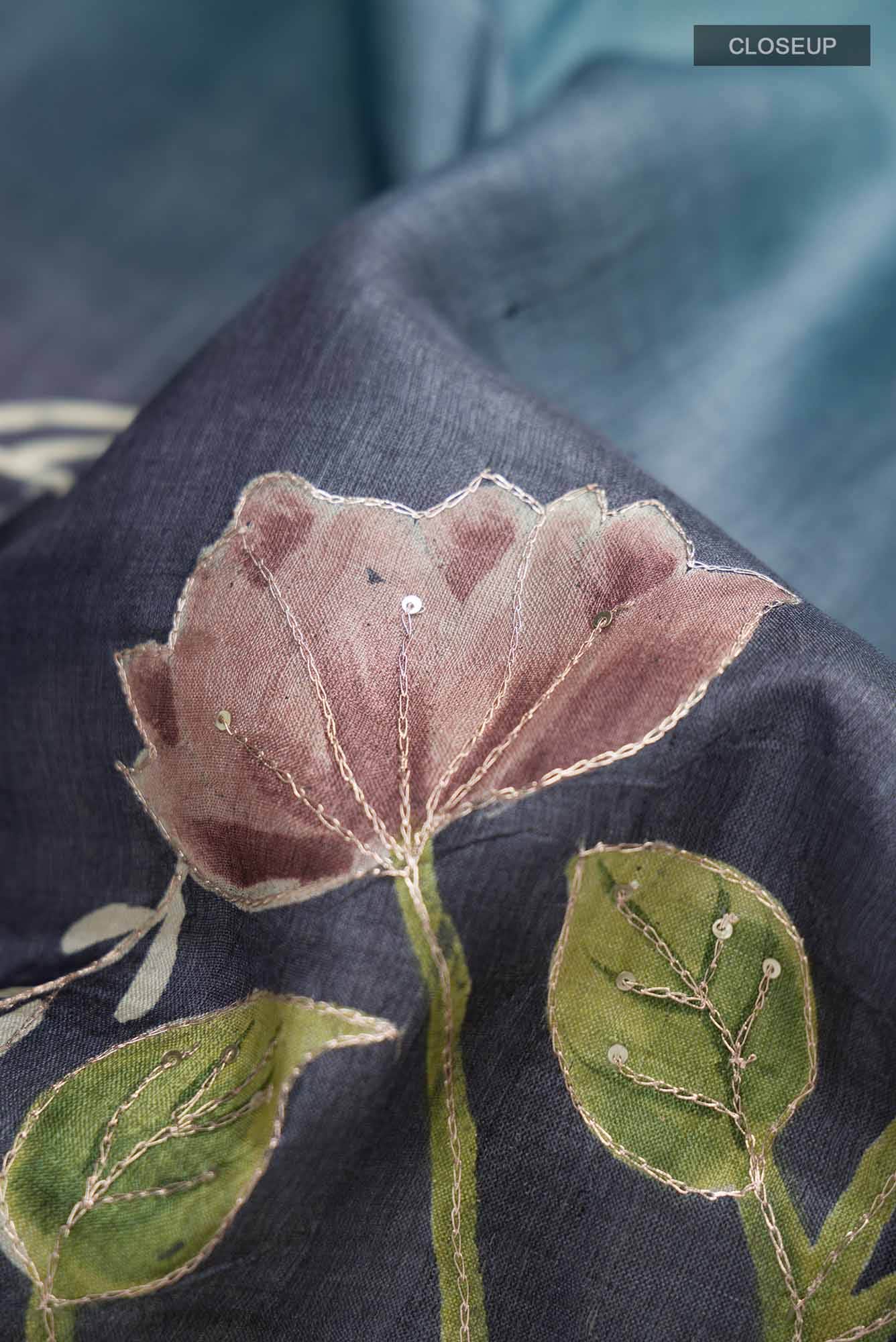 Multi Bhagalpuri Tussar Silk Saree