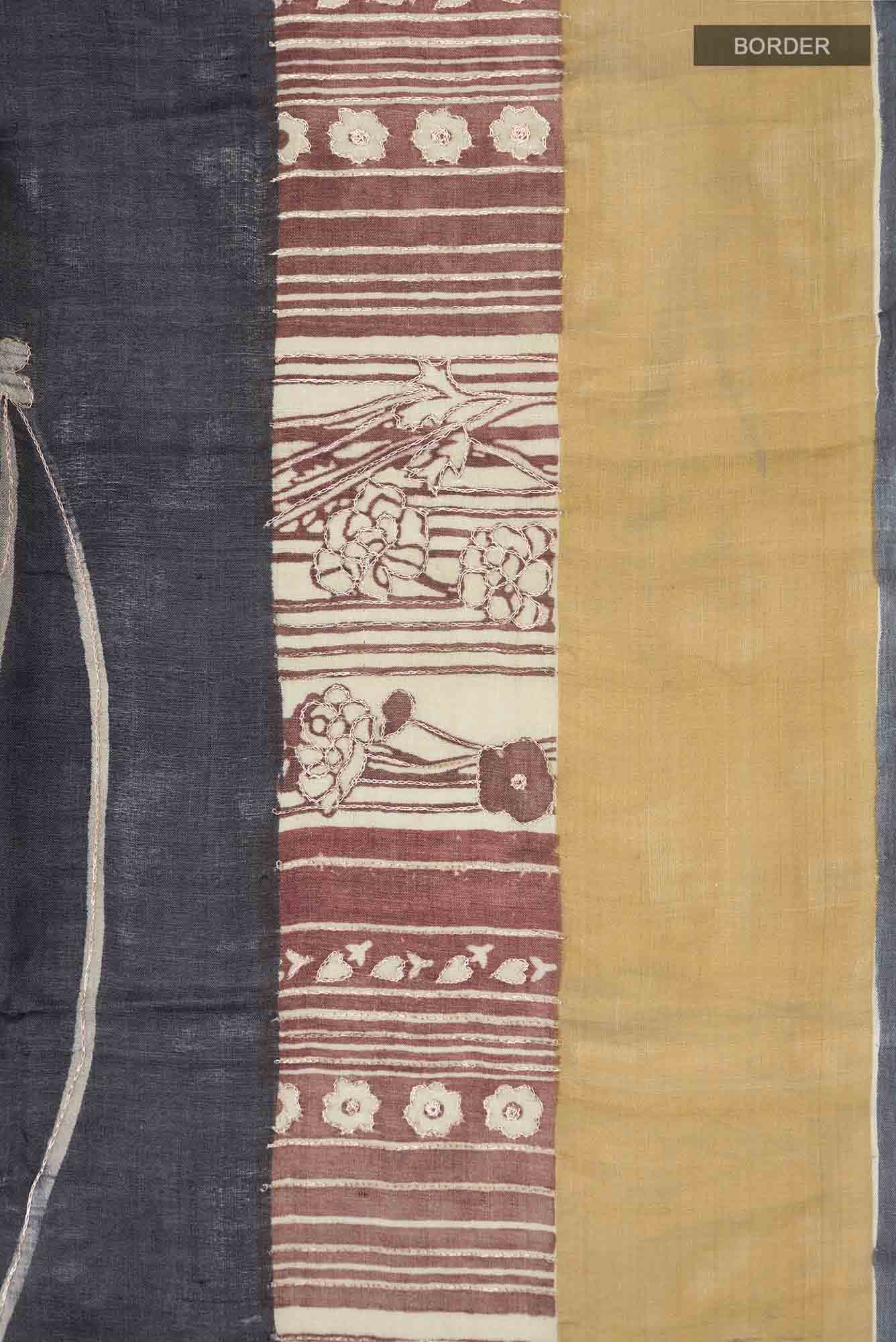 Multi Bhagalpuri Tussar Silk Saree