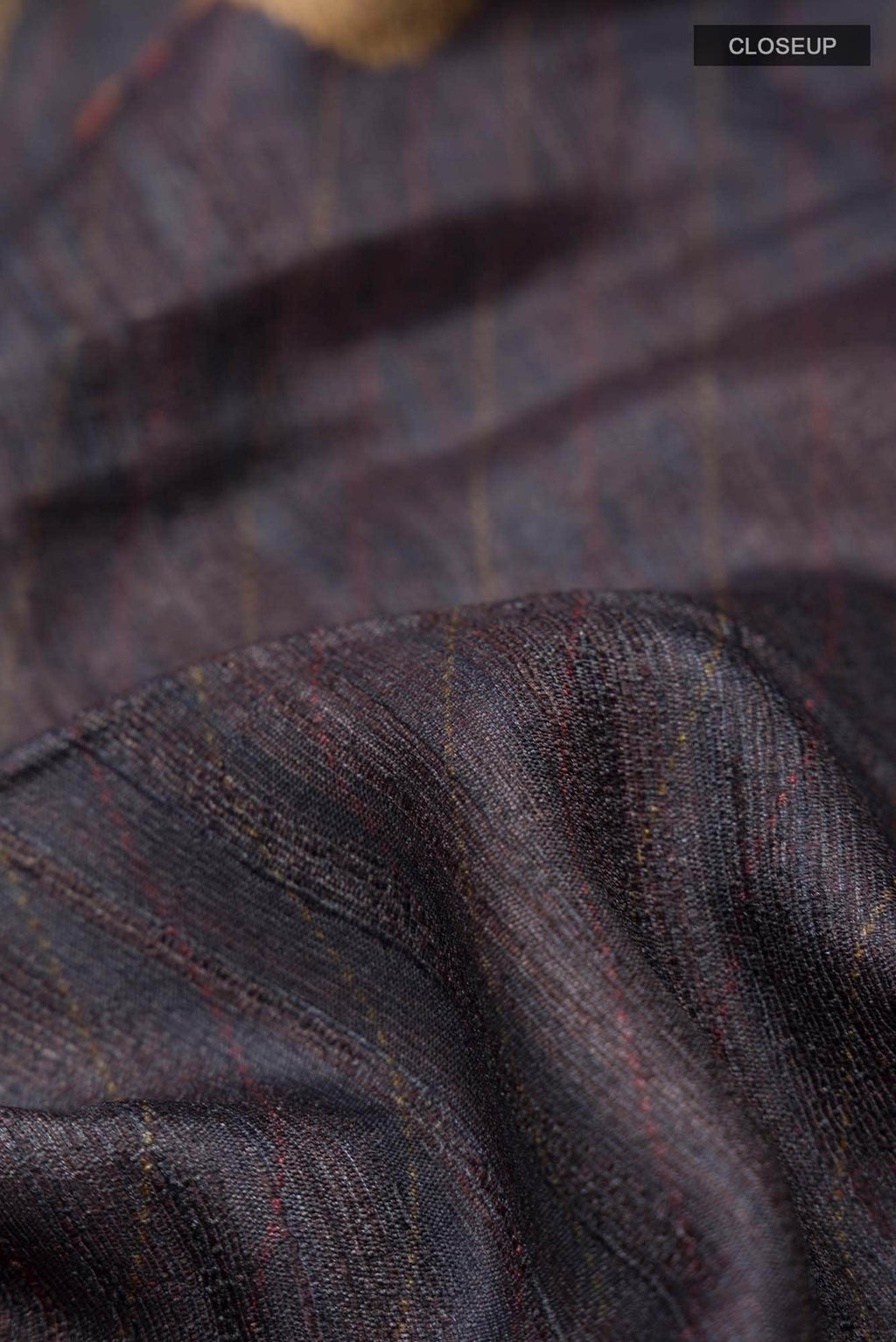 Blue Tussar Silk Saree
