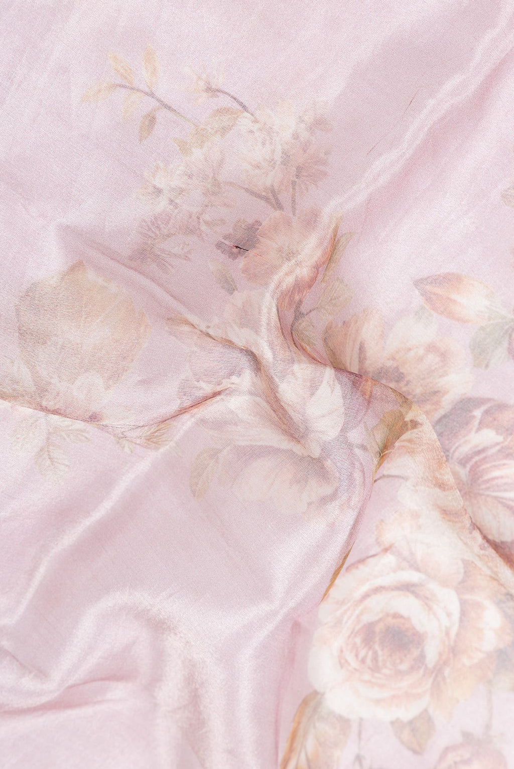 Pink Dual Tone Organza Silk Saree