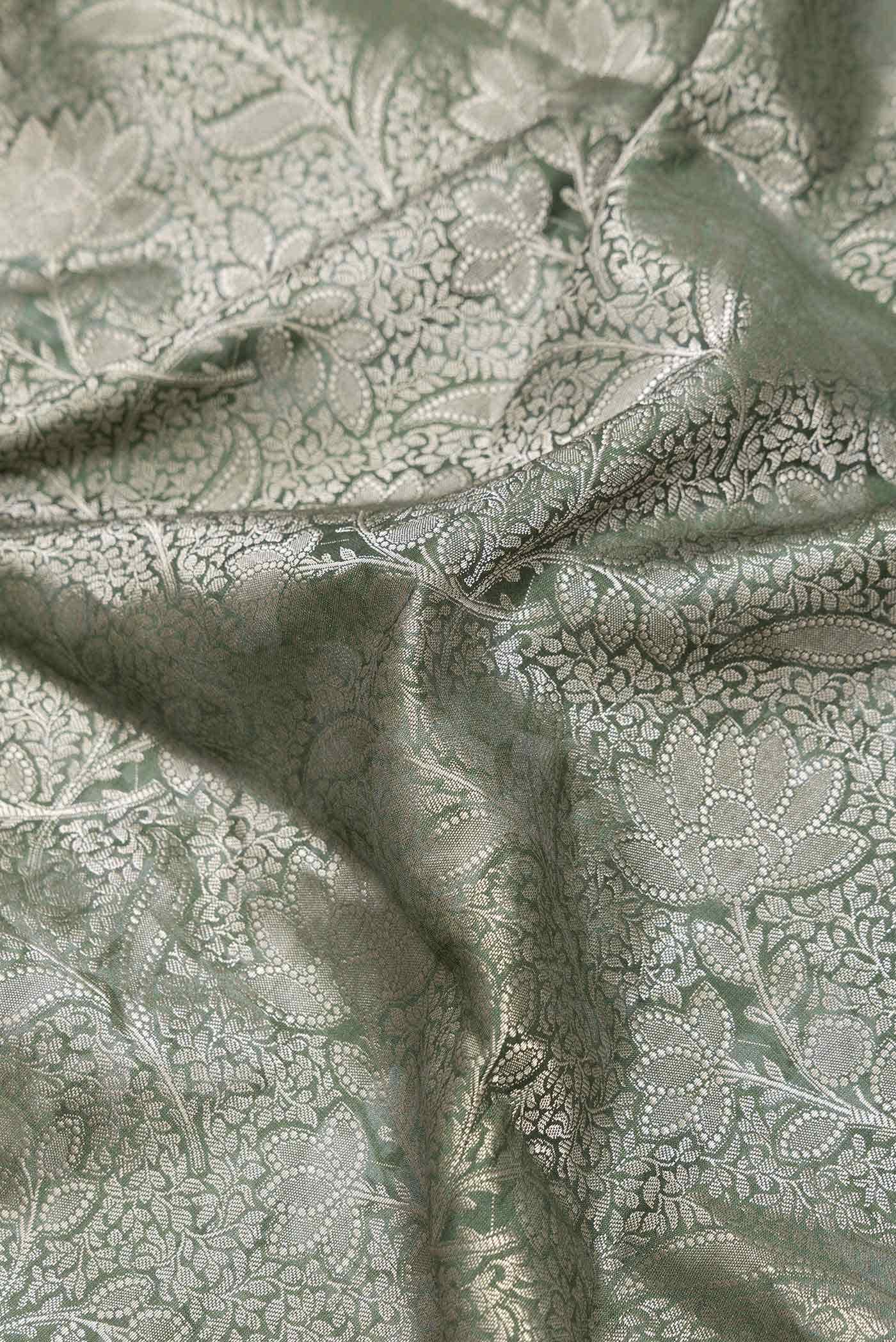Green Dual Tone Tussar Silk Saree