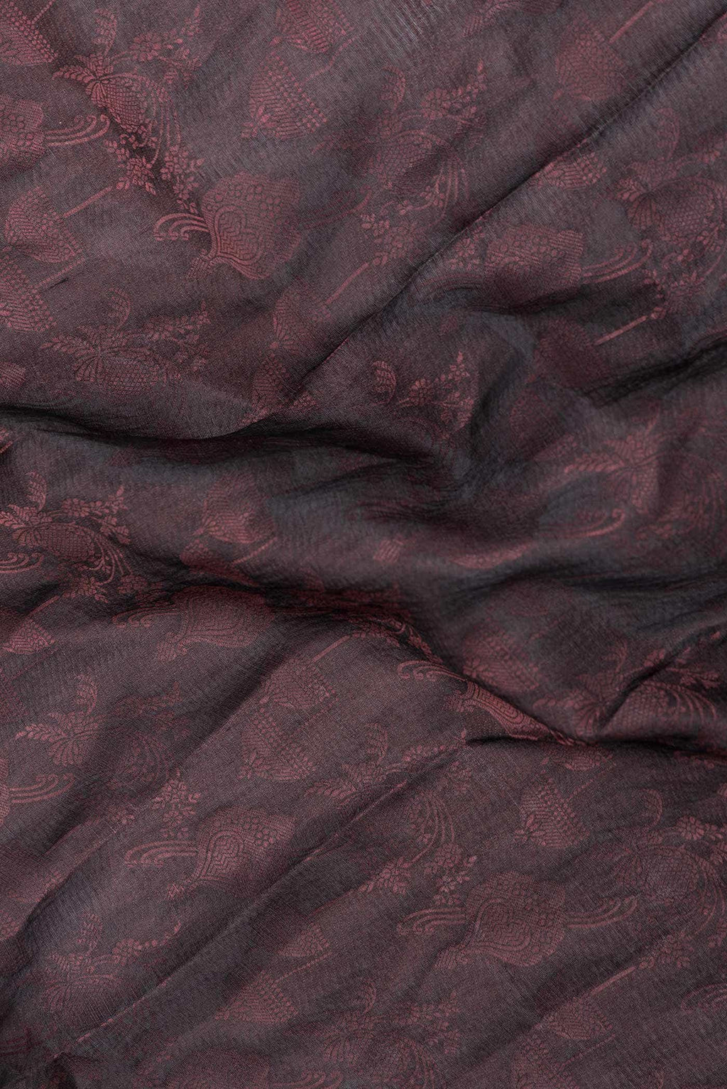 Coffee Brown Dual Tone Tussar Silk Saree