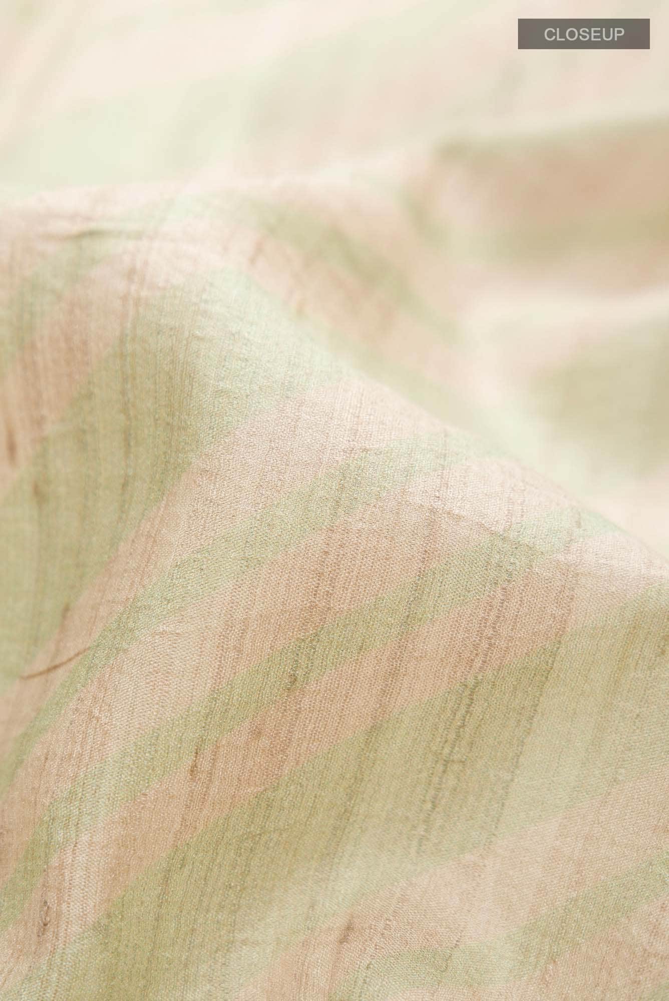 Light Green Bhagalpuri Tussar Silk Saree