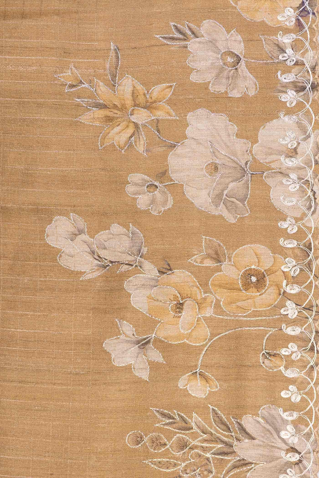 Gold Tussar Silk Saree