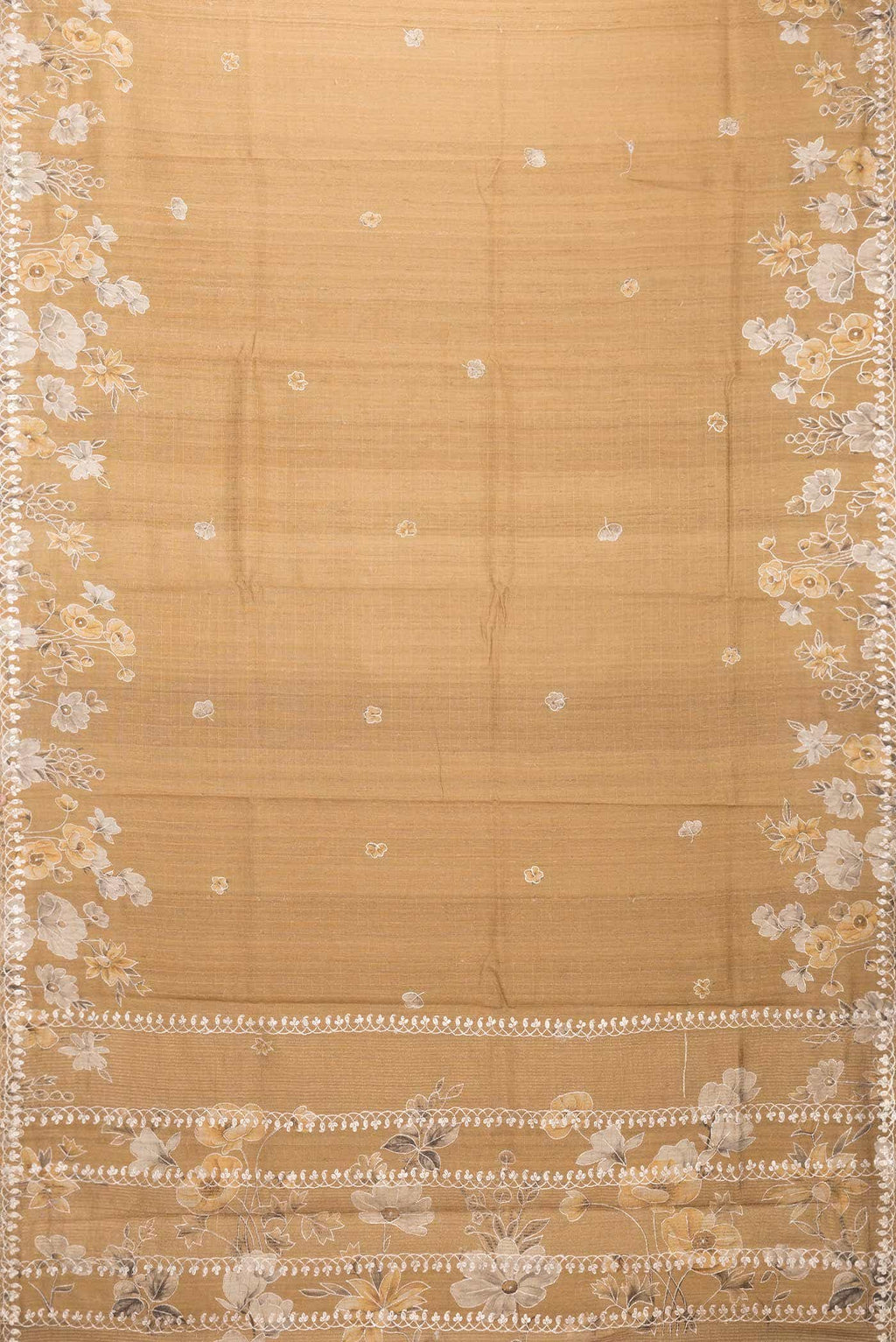 Gold Tussar Silk Saree