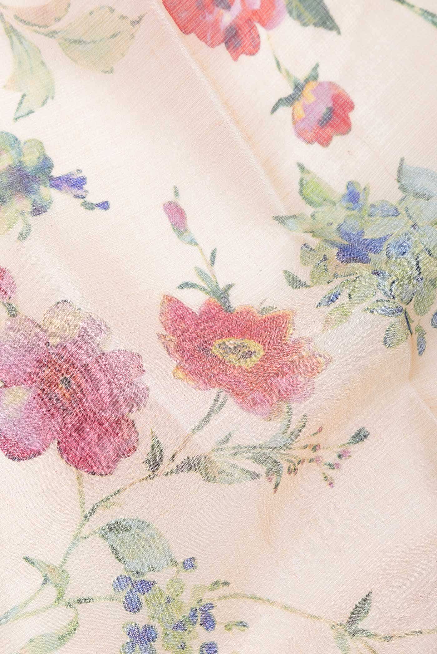 Sandal Tussar Silk Saree