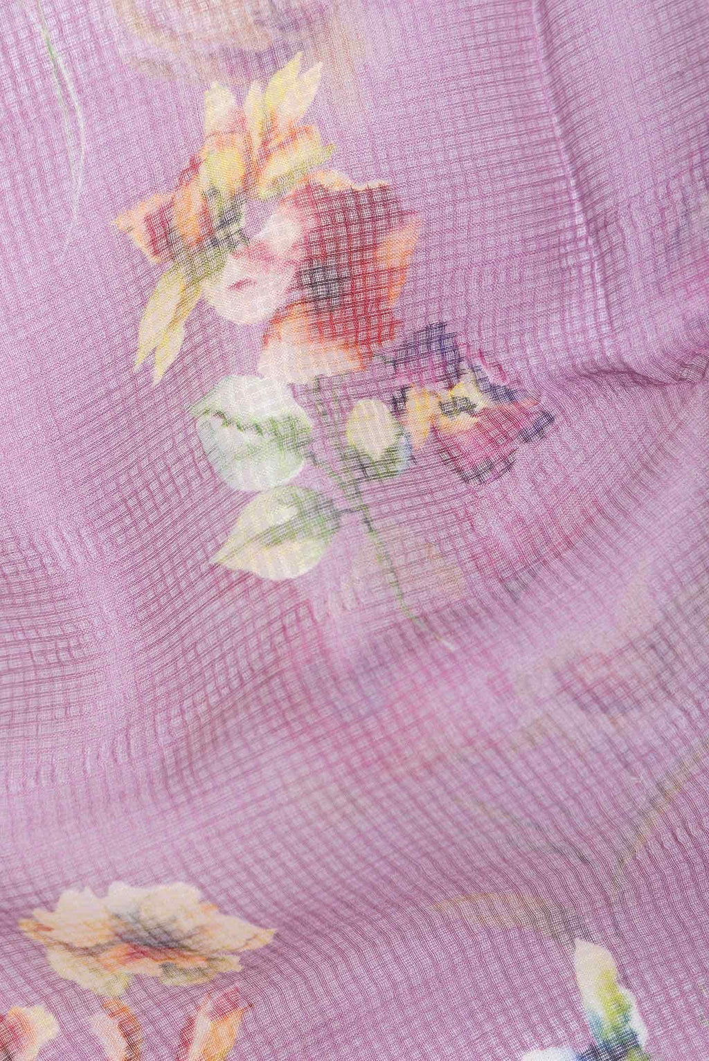 Purple Tussar Silk Saree
