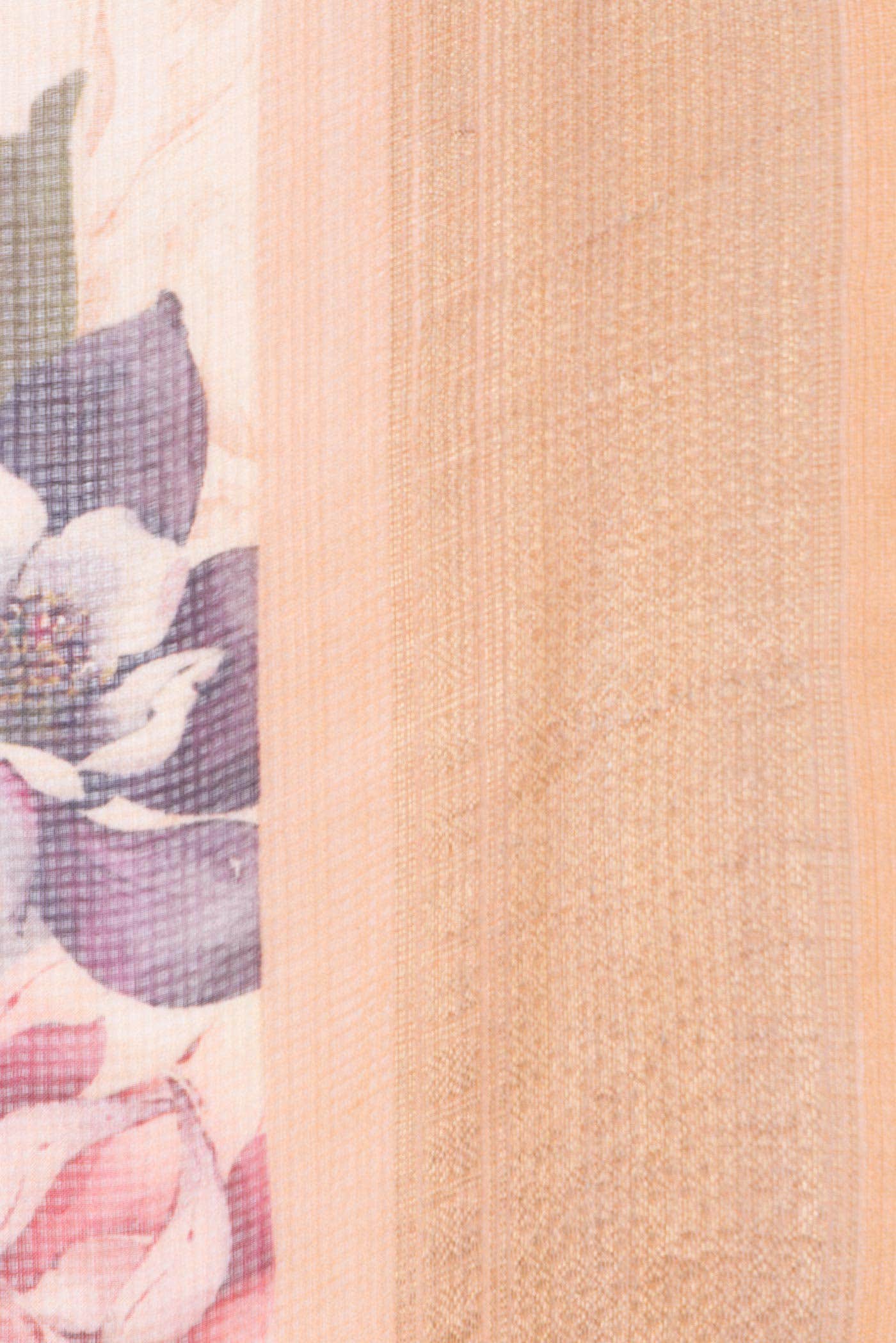 Golden Peach Dual Tone Kota Silk Saree