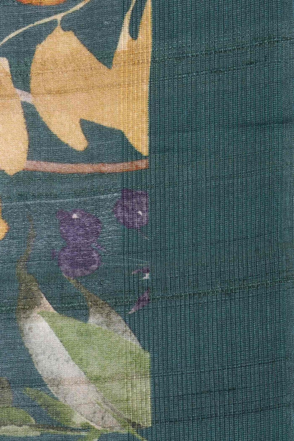 Green Tussar Silk Saree