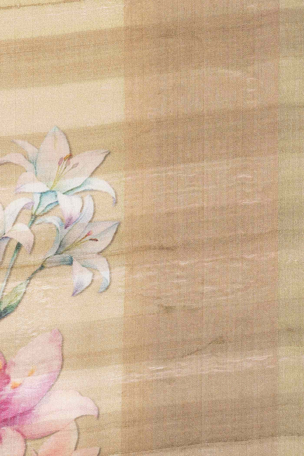 Gold Tussar Silk Saree