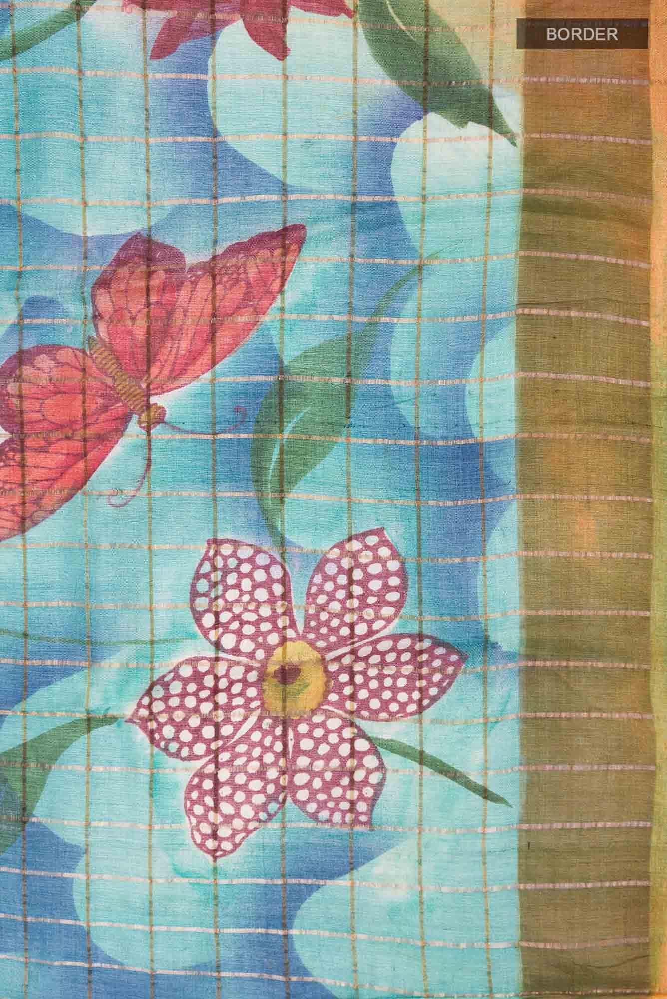 Multi Tussar Saree