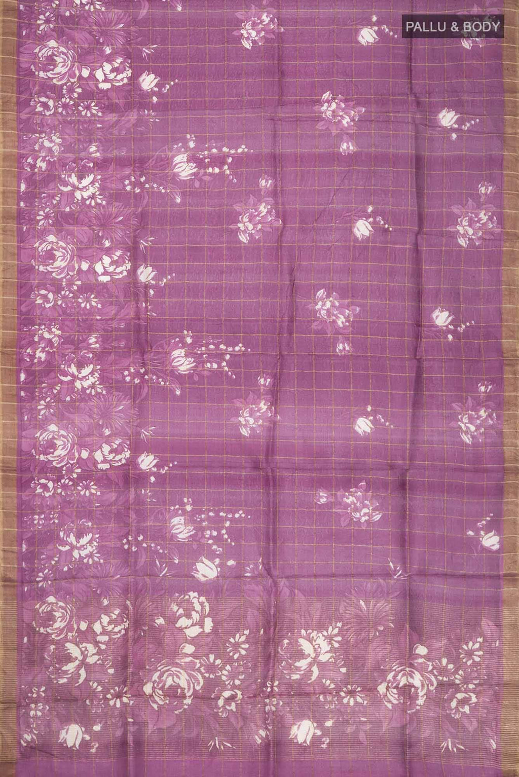 Purple Tussar Saree
