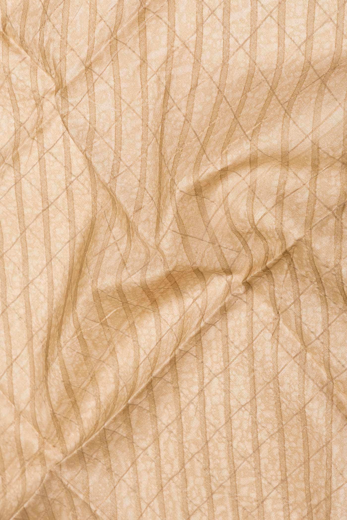 Beige Dual Tone Tussar Silk Saree