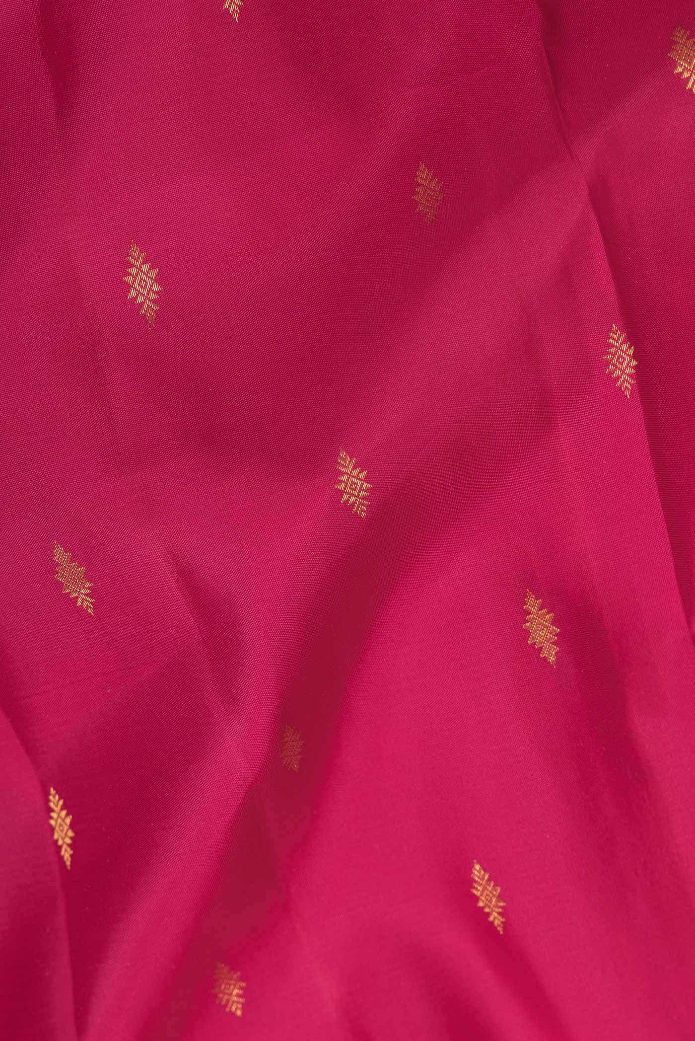 Dark Pink Dual Tone Kanchipuram Silk Saree