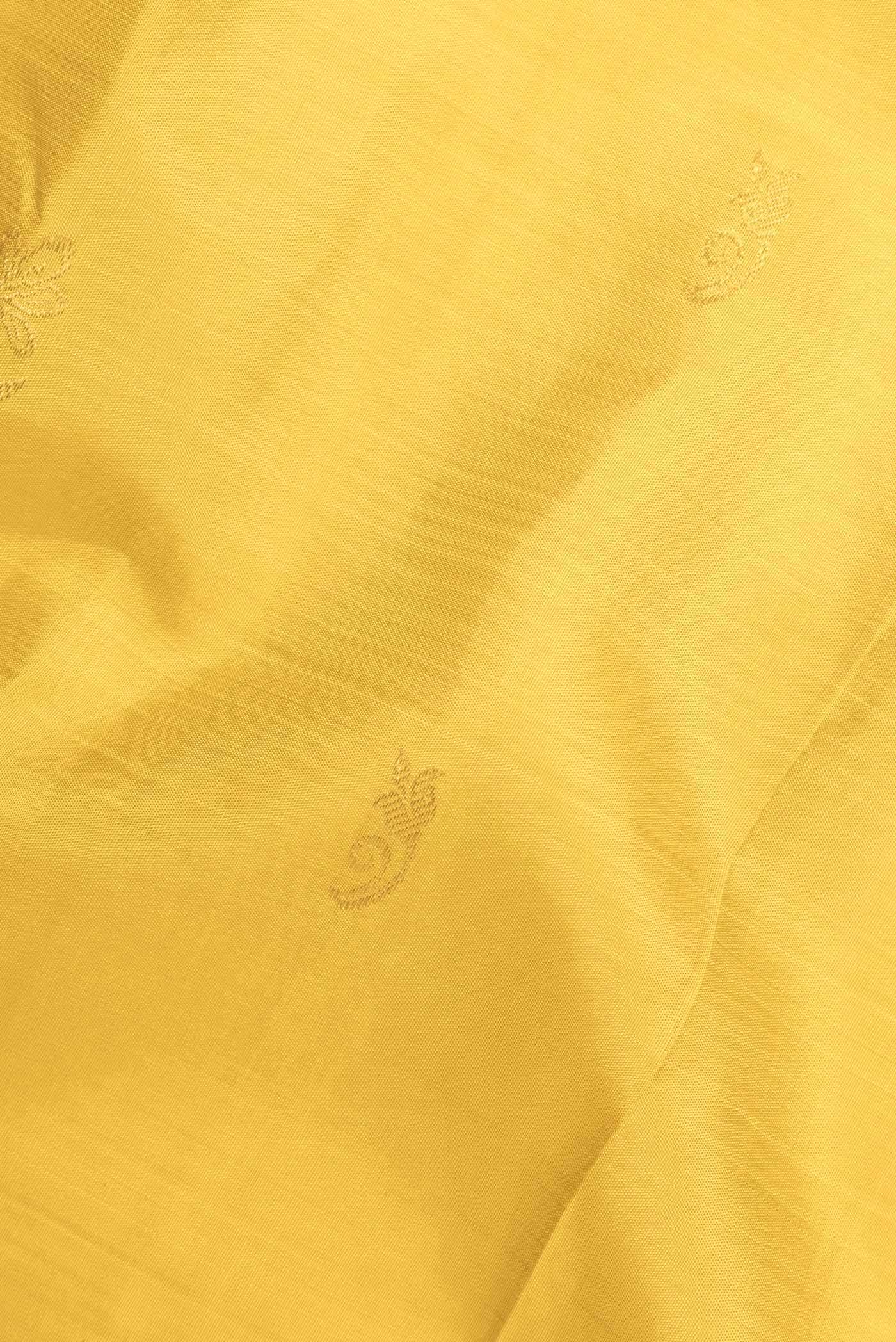 Mustard Kanchipuram Silk Saree