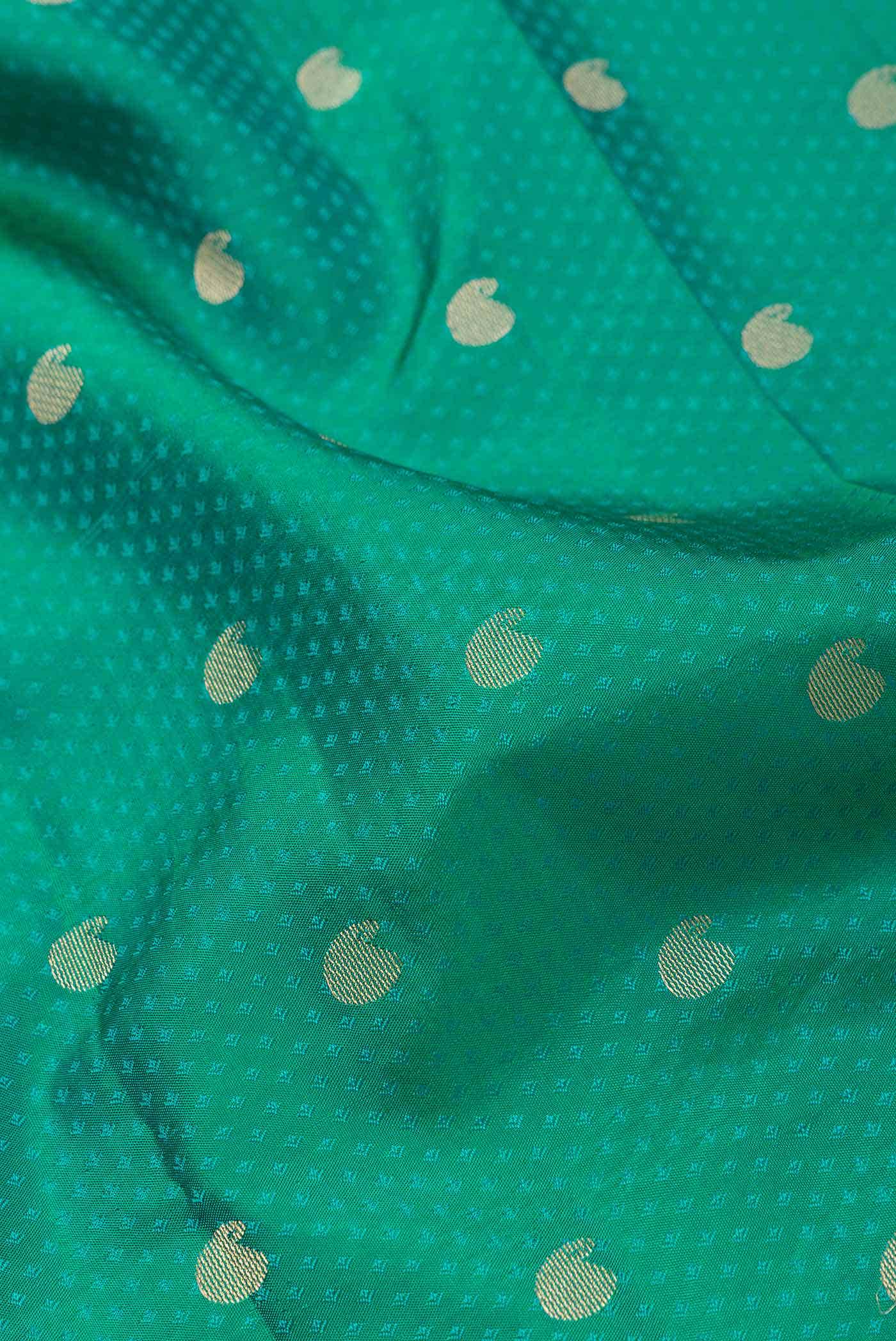 Green Dual Tone Kanchipuram Silk Saree