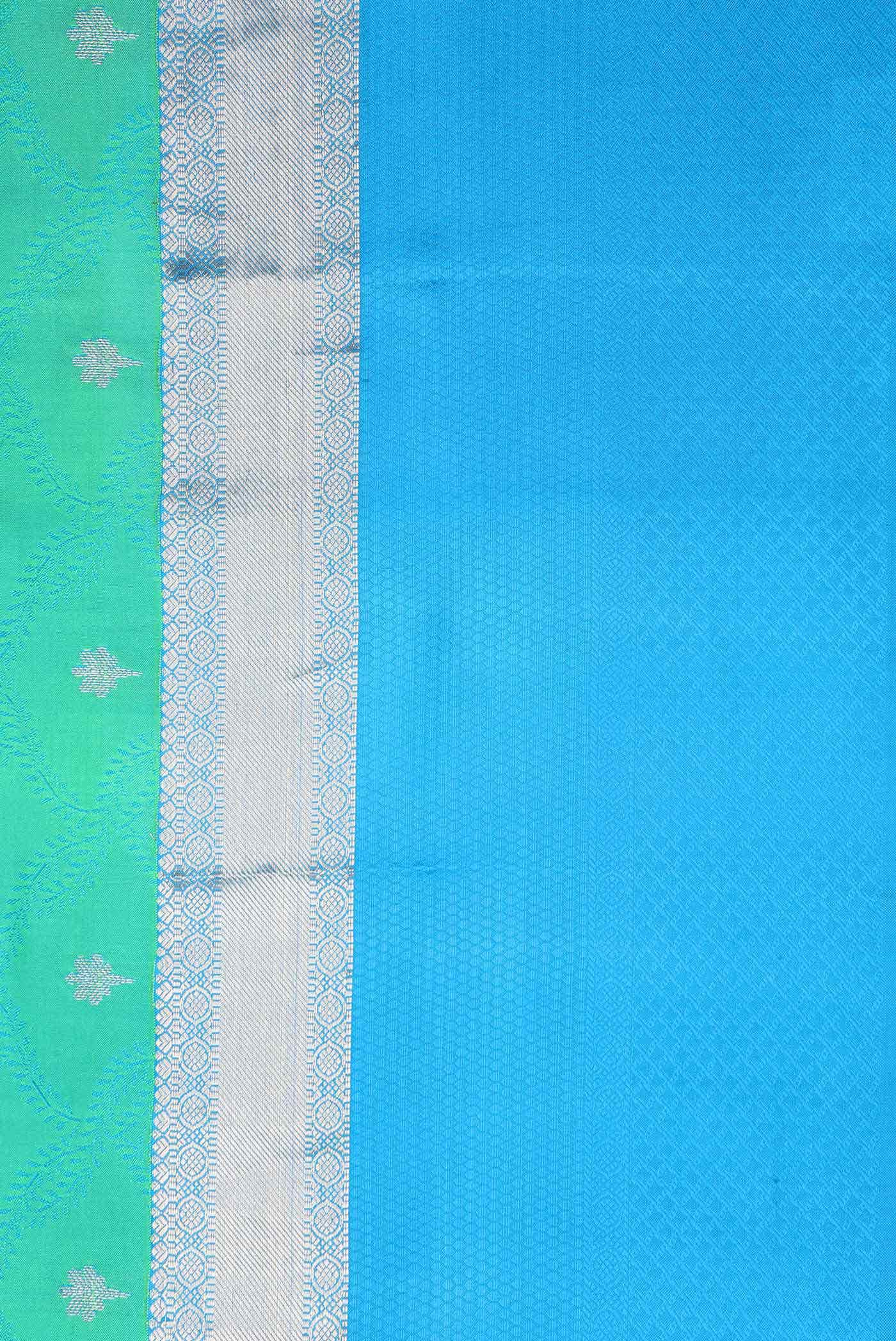 Green Dual Tone Kanchipuram Silk Saree