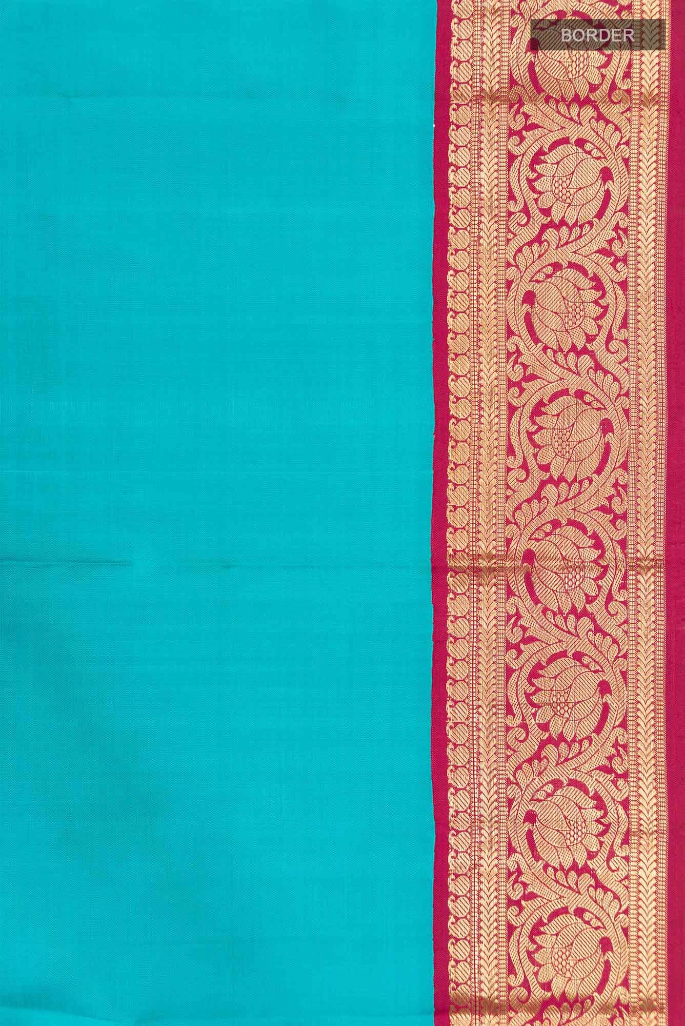 Blue Kanchipuram Silk Saree