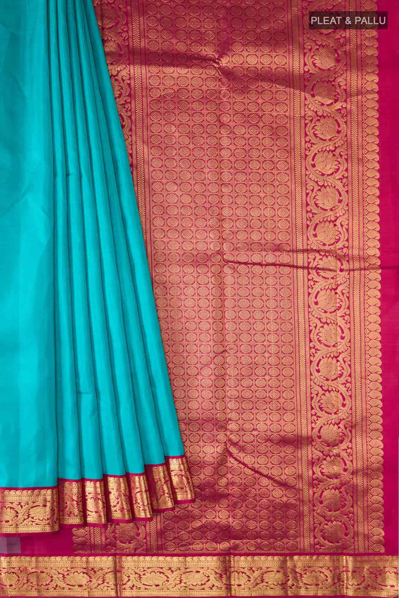 Blue Kanchipuram Silk Saree