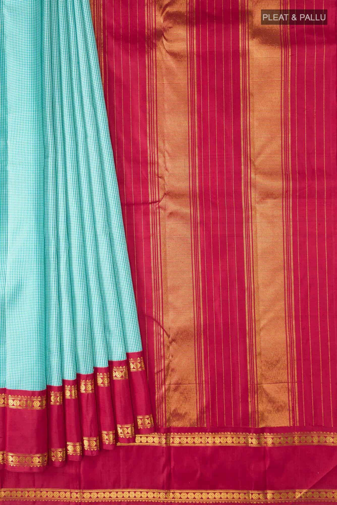 Blue Kanchipuram Silk Saree