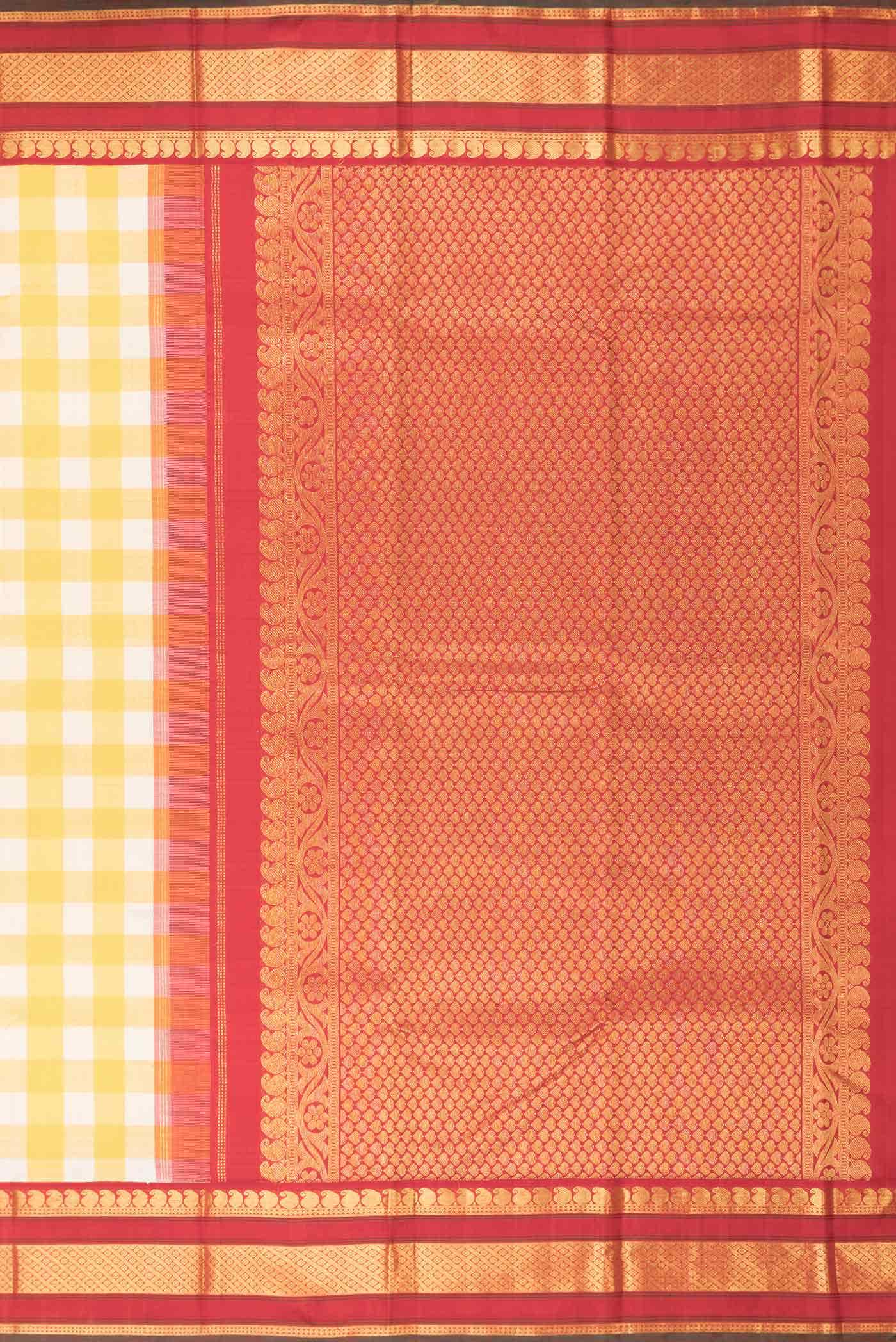 Pure Silk Pure Zari Multi Kanchipuram Saree