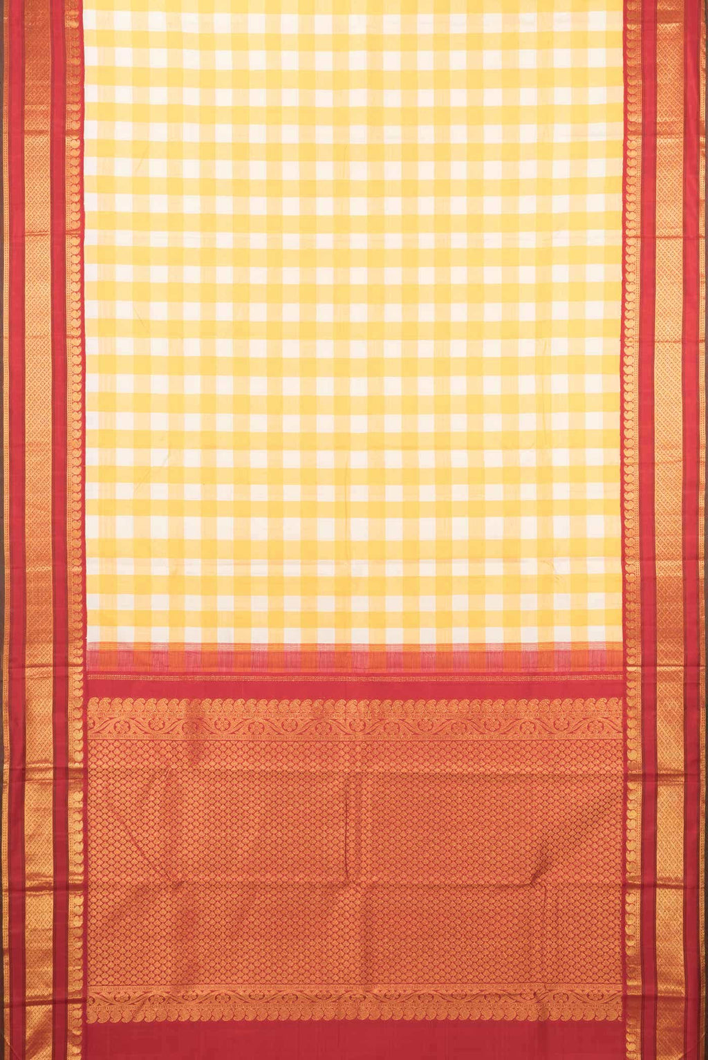 Pure Silk Pure Zari Multi Kanchipuram Saree