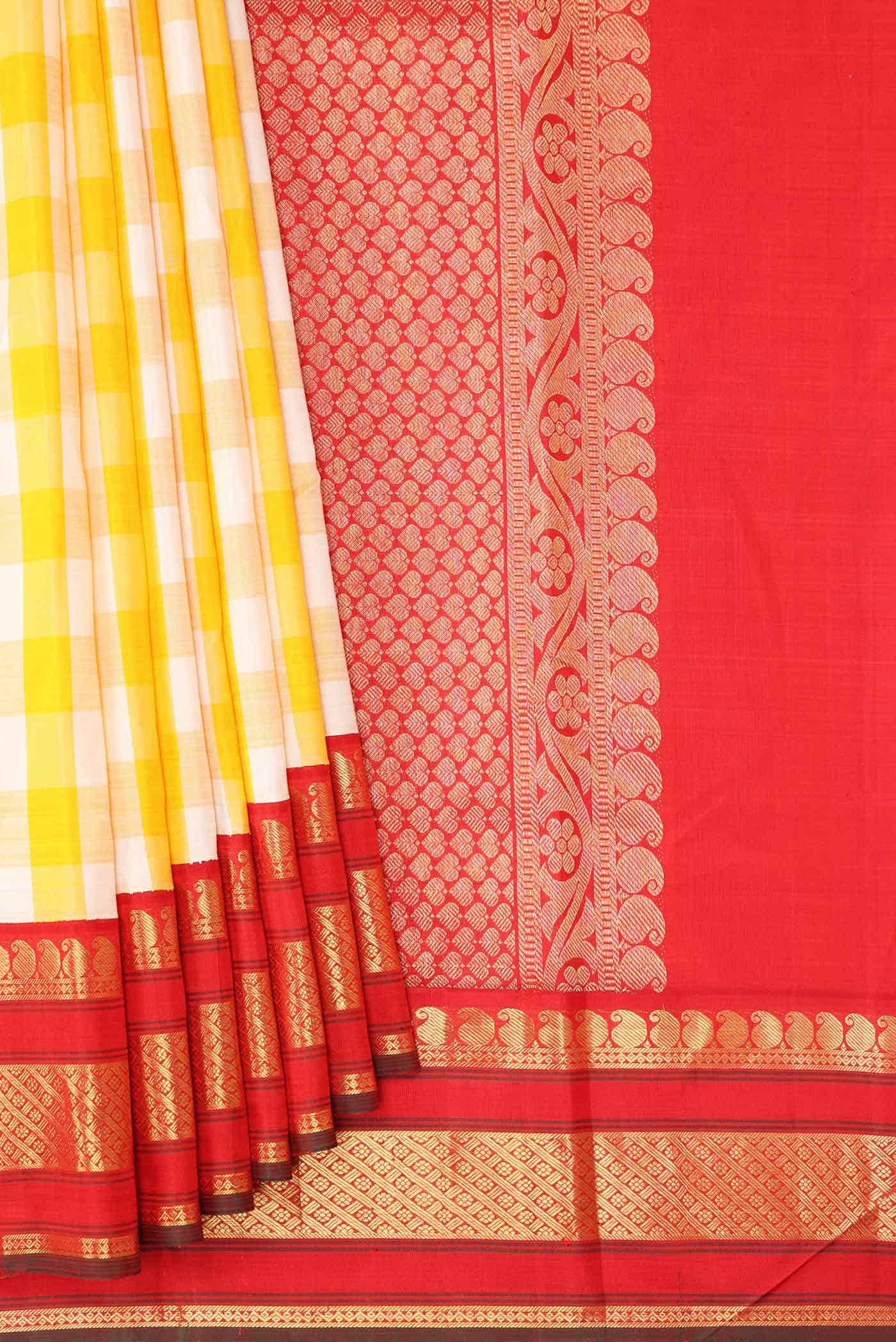 Pure Silk Pure Zari Multi Kanchipuram Saree