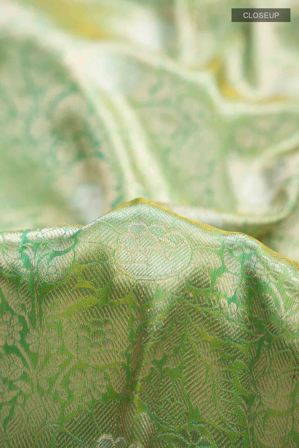 Green Banarasi Katan Silk Saree