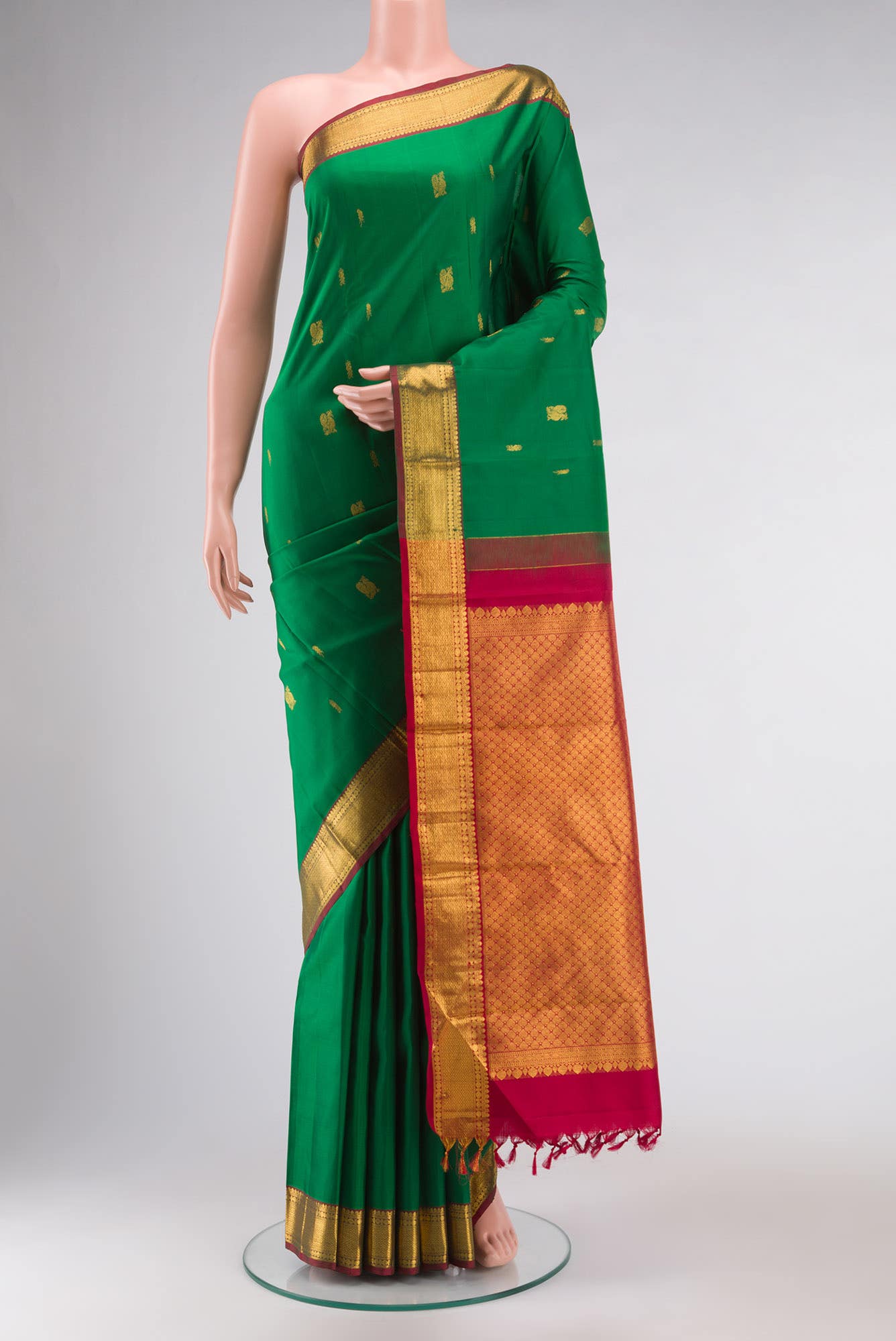 Green Kanchipuram Silk Saree