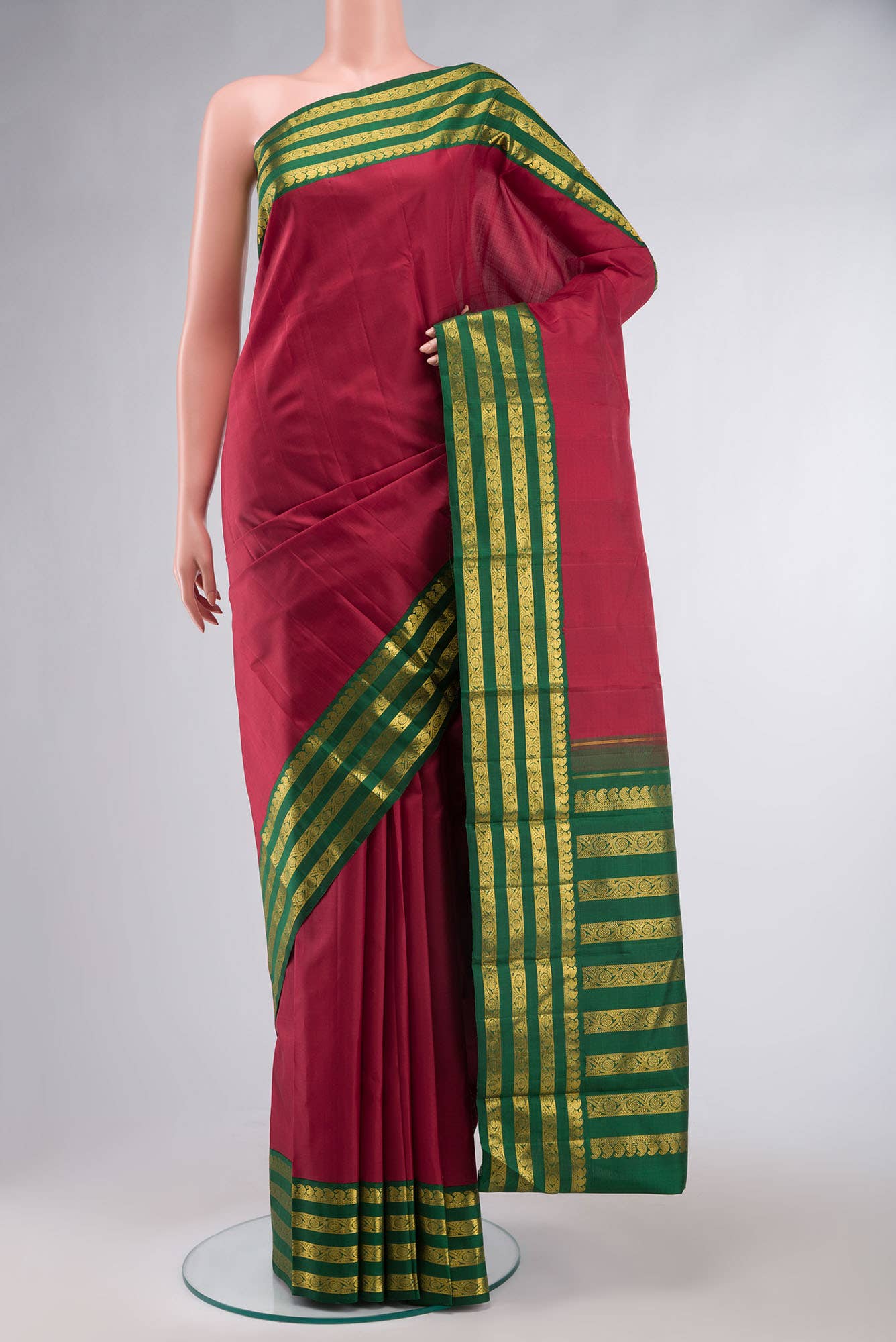 Red Kanchipuram Silk Saree