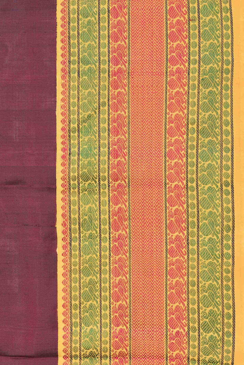 Maroon Dual Tone Kanchipuram Silk Saree