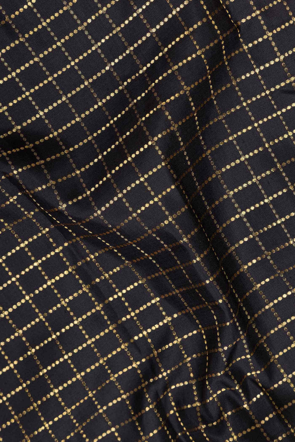 Pure Silk Pure Zari Black Kanchipuram Saree