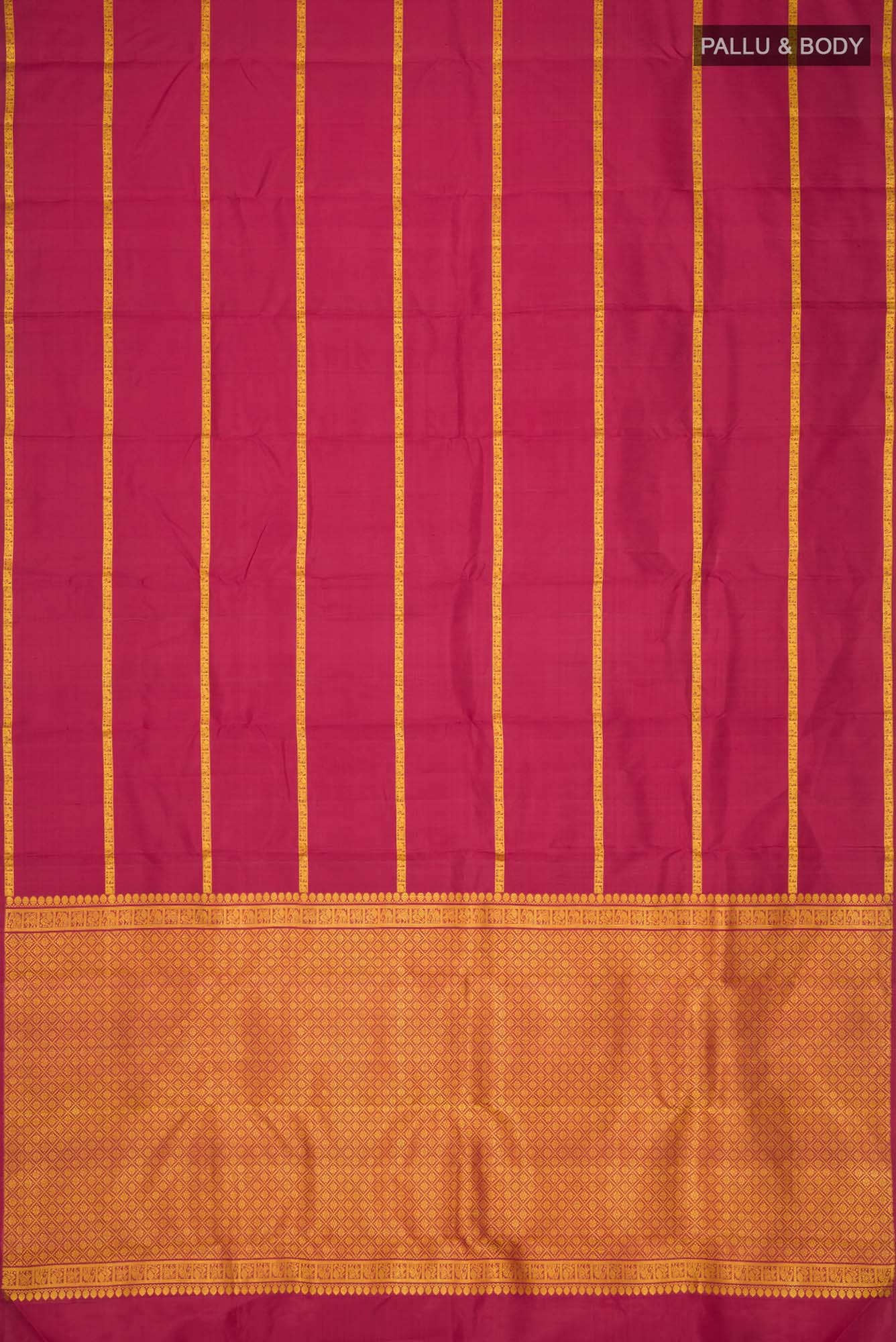 Maroon Kanchipuram Silk Saree